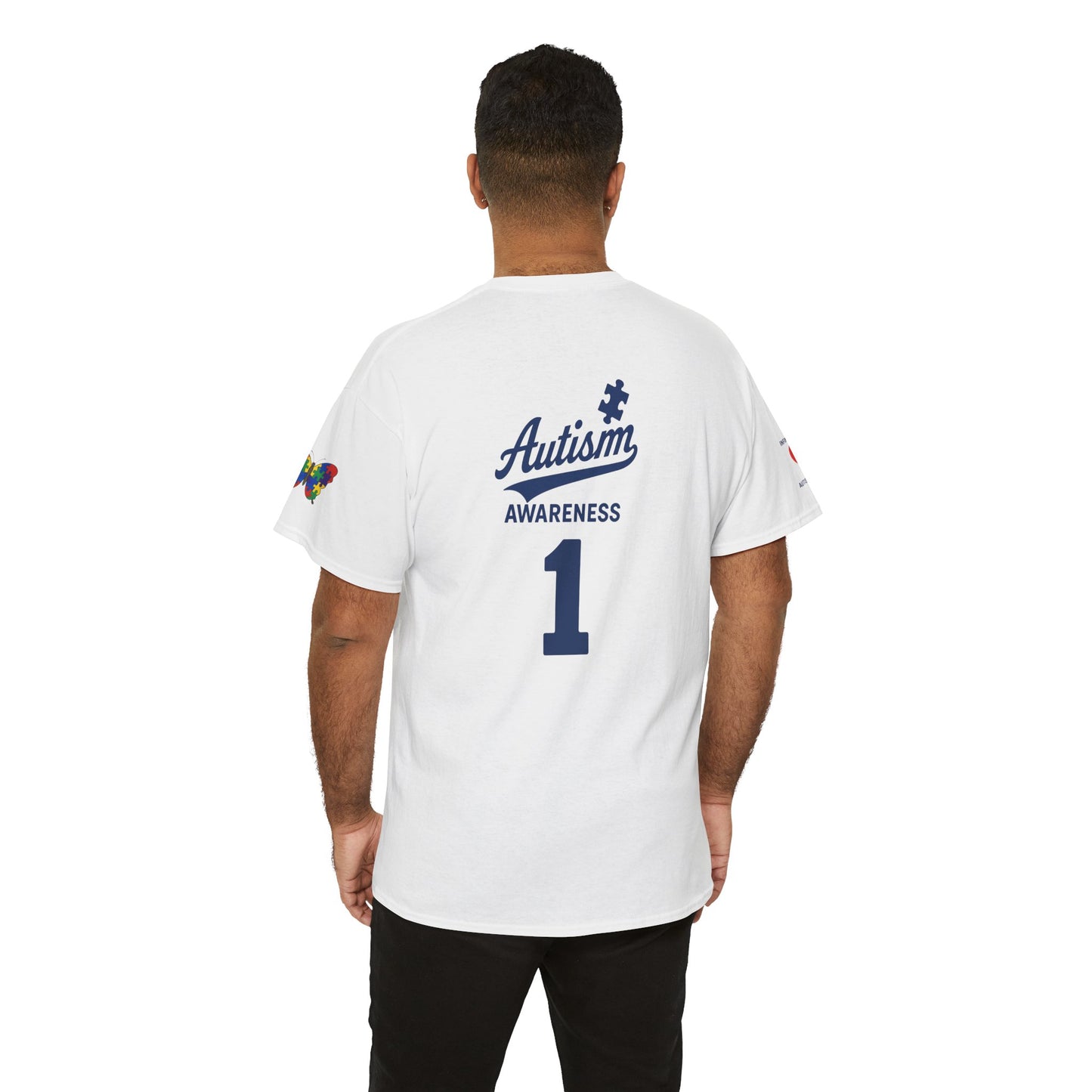 Autism Awareness - Dodgers Tee -Unisex Heavy Cotton Tee - Men & Women