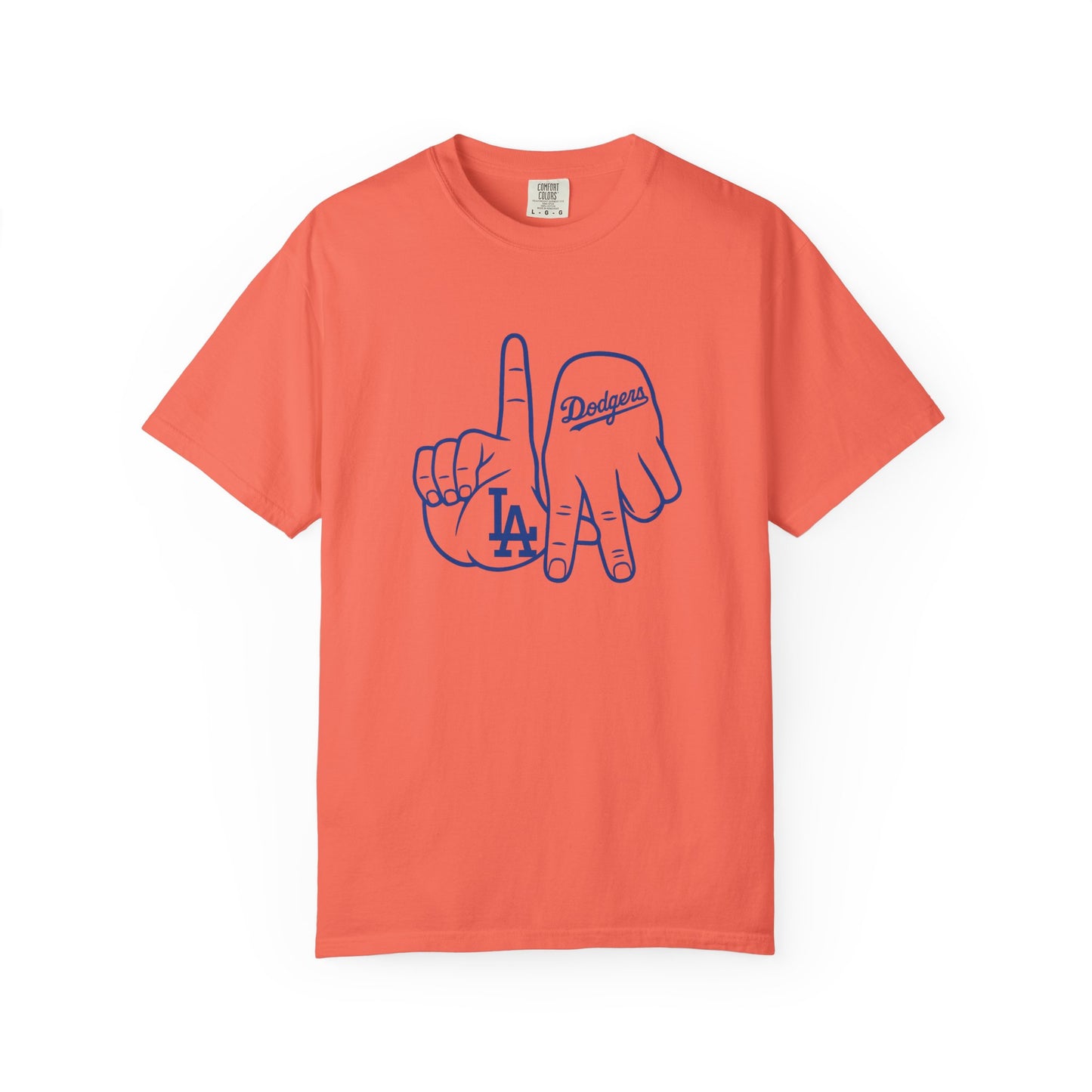 Dodgers Twisted Fingers Unisex Garment-Dyed Graphic T-Shirt - Perfect for Game Days & Casual Wear