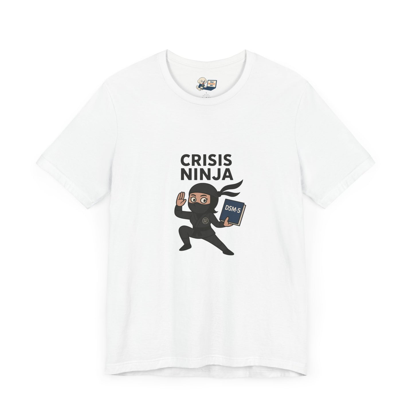 Mental Health "Crisis Ninja" Unisex Jersey Tee - Fun & Quirky Design for Everyday Heroes