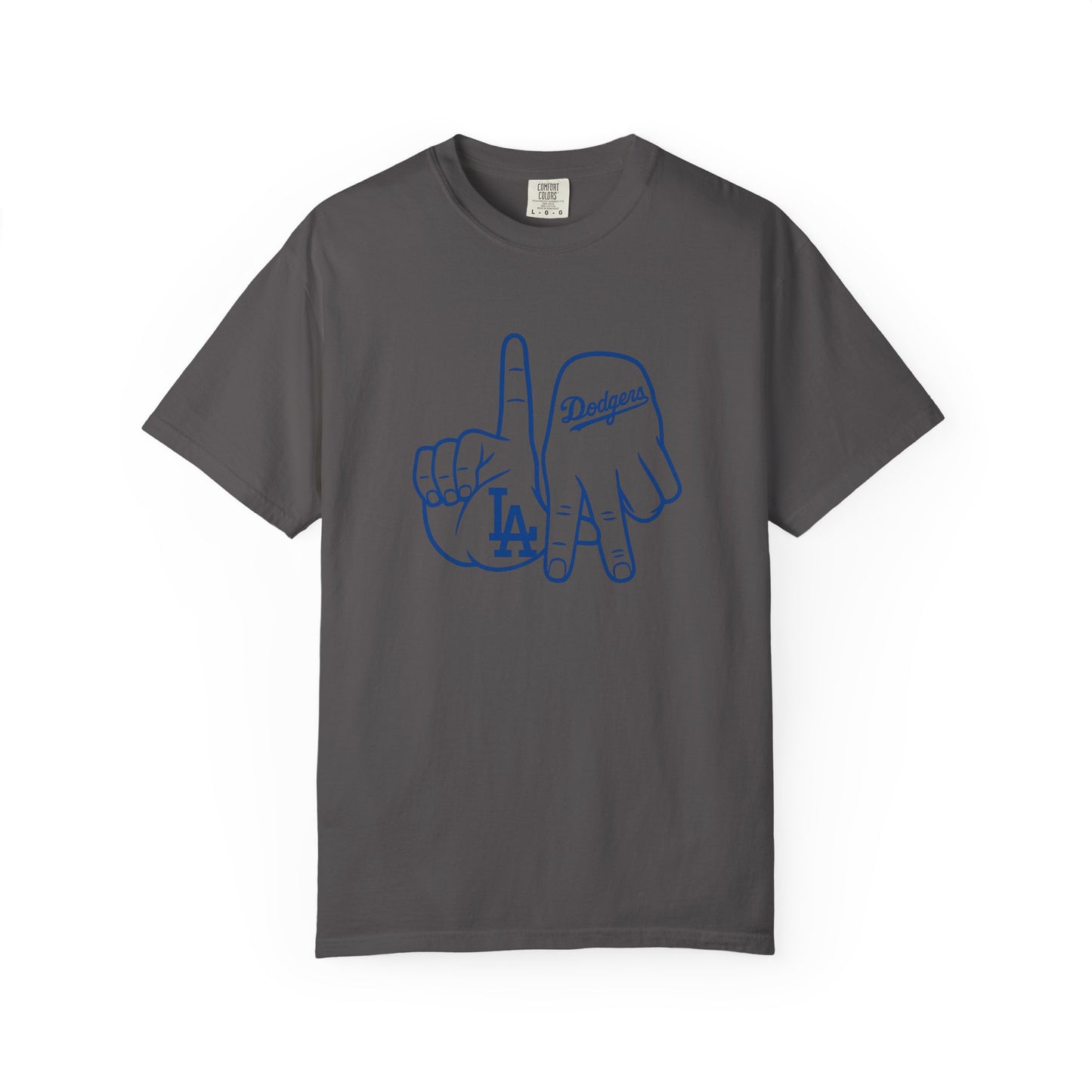 Dodgers Twisted Fingers Unisex Garment-Dyed Graphic T-Shirt - Perfect for Game Days & Casual Wear