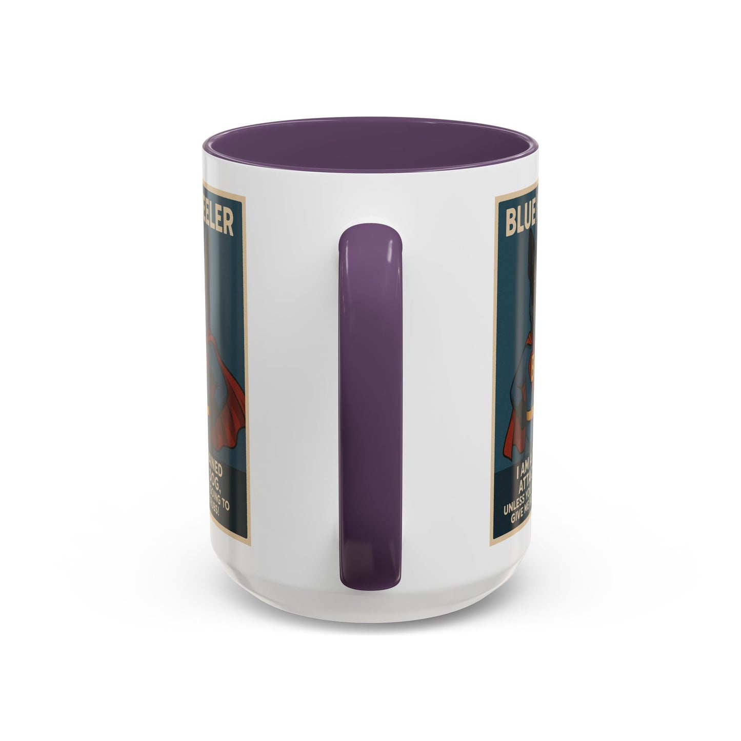 Blue Heeler "Superhero" Coffee Mug - Fun 15oz Accent Mug for Dog Lovers