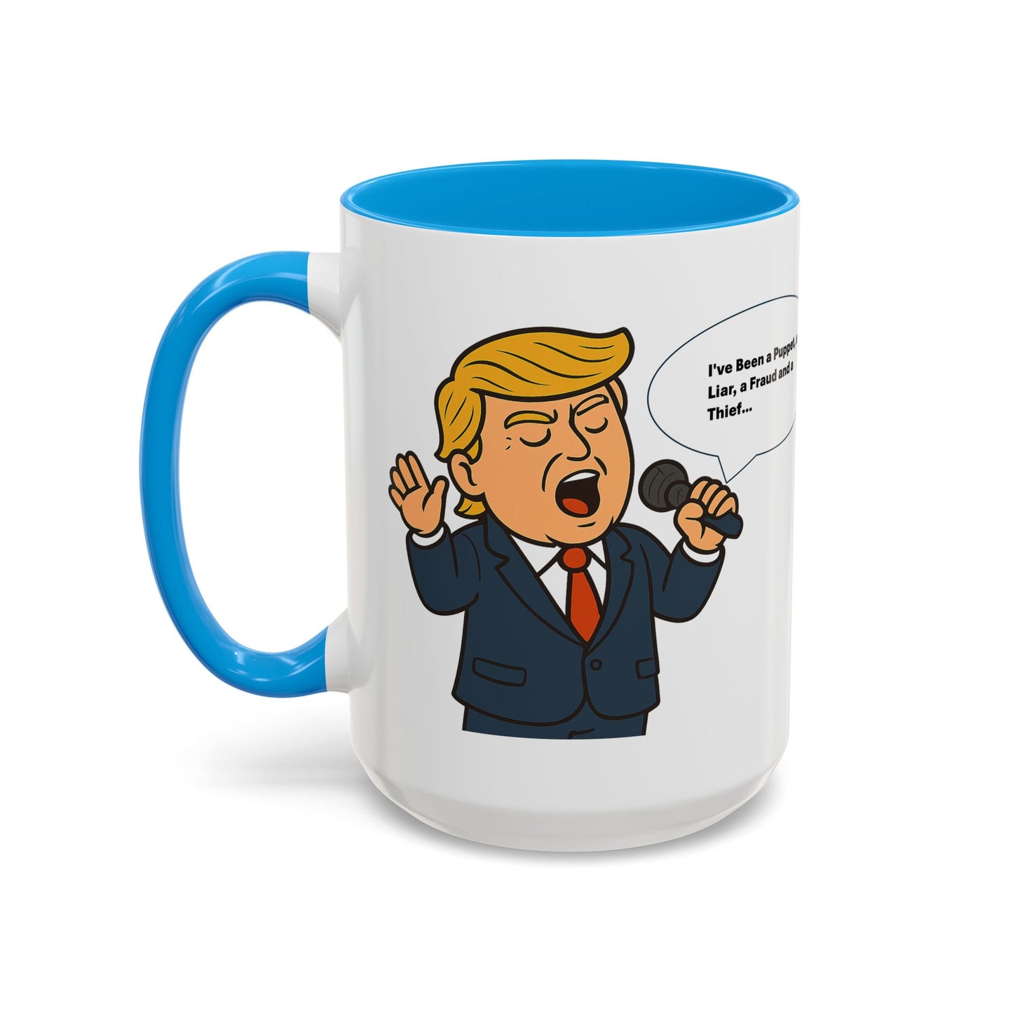 Trump Lies Colorful Humorous Coffee Mug