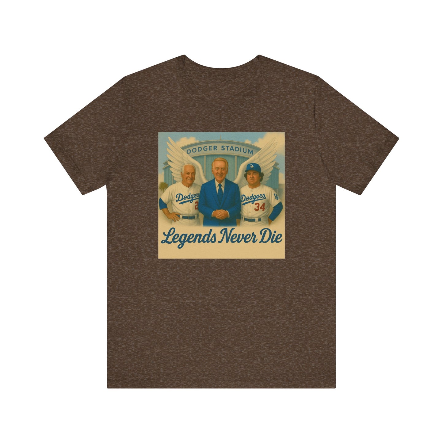 "Legends Never Die" Los Angeles Dodgers Tribute Tee - Unisex Jersey Short Sleeve