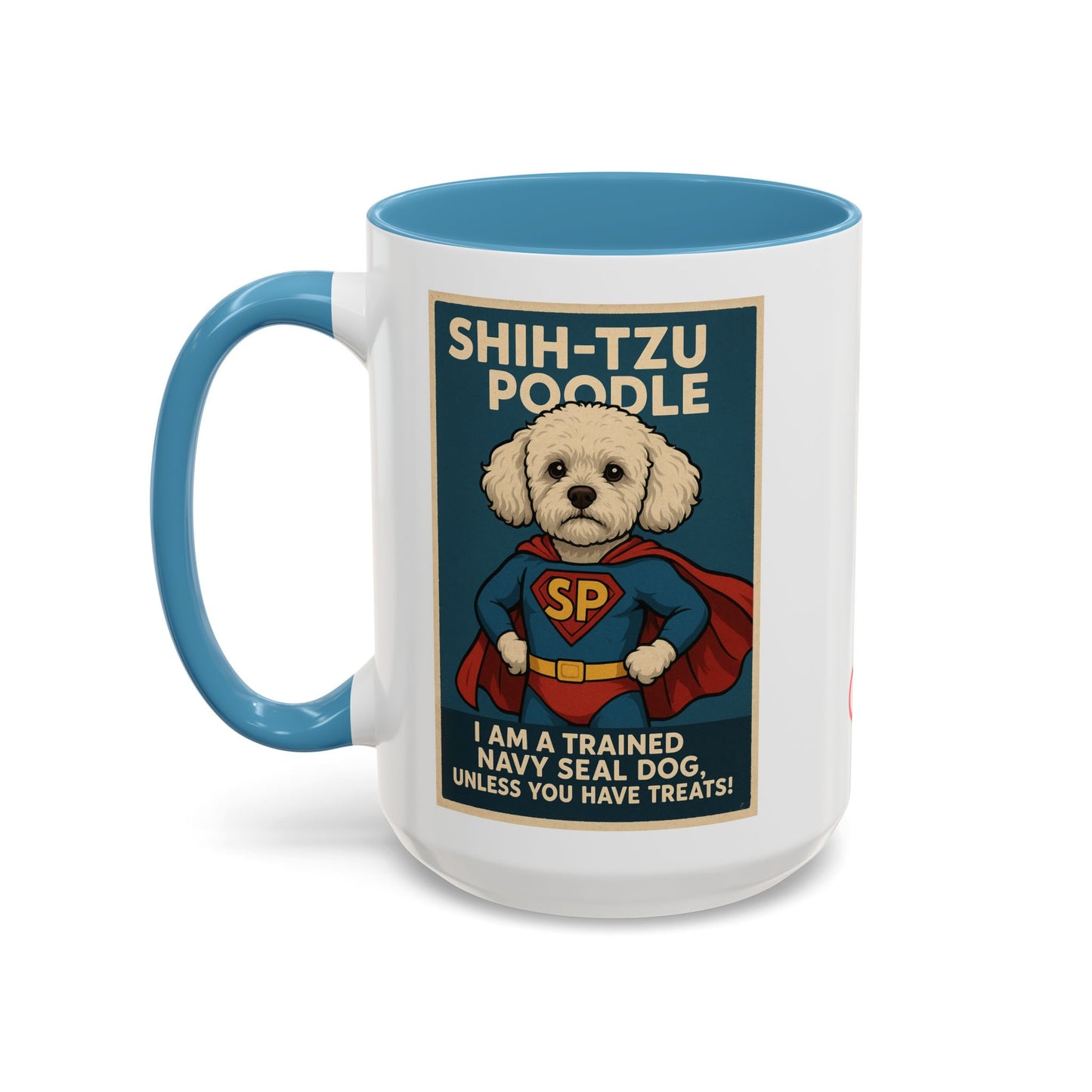 Shih-Tzu Poodle "Super Hero" Coffee Mug - Fun 15oz Accent Mug for Dog Lovers