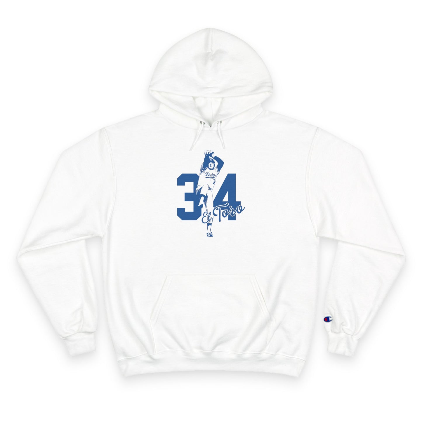 Unisex Fernando Valenzuela "El Toro" Stylish Champion Hoodie - Perfect for Dodger Fans