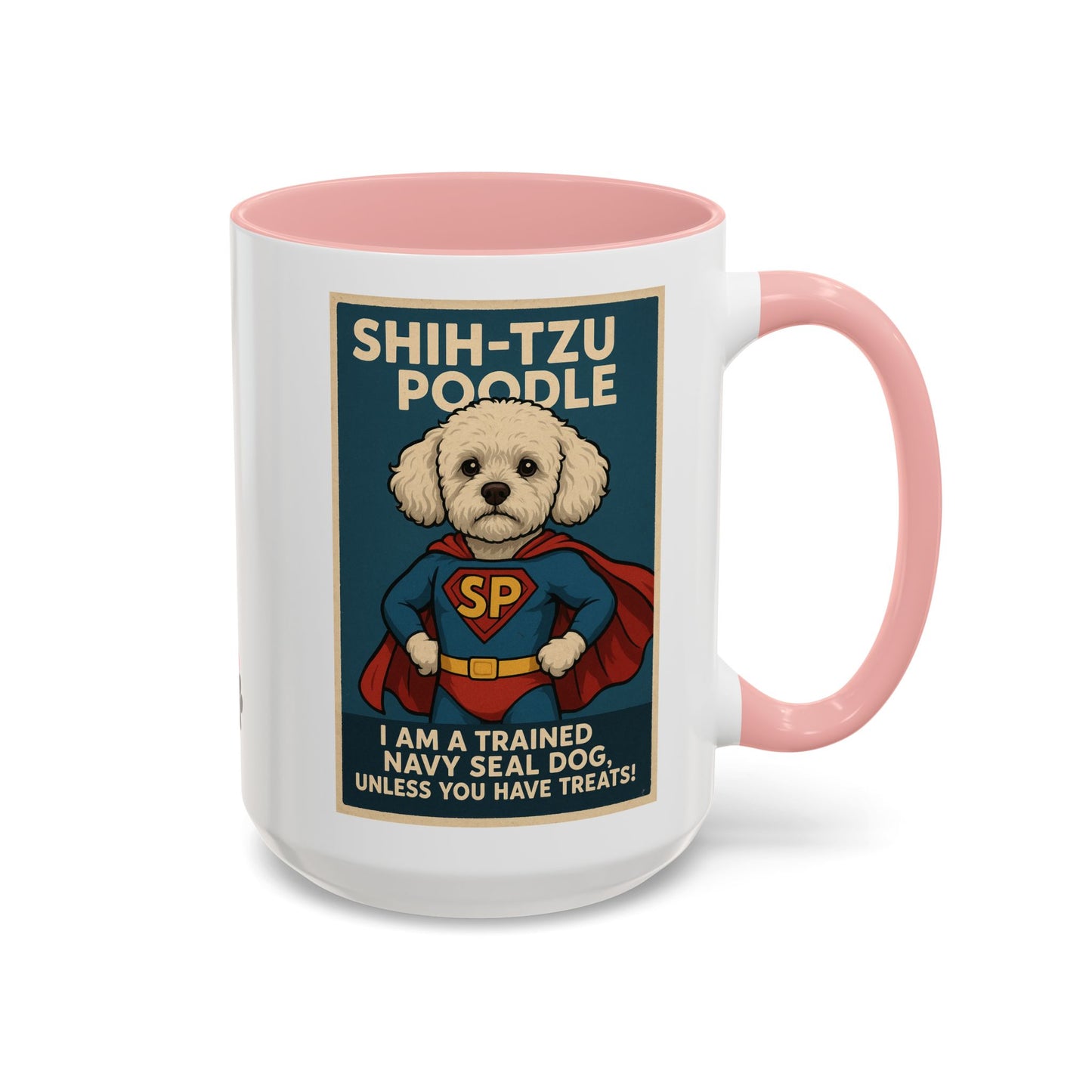 Shih-Tzu Poodle "Super Hero" Coffee Mug - Fun 15oz Accent Mug for Dog Lovers