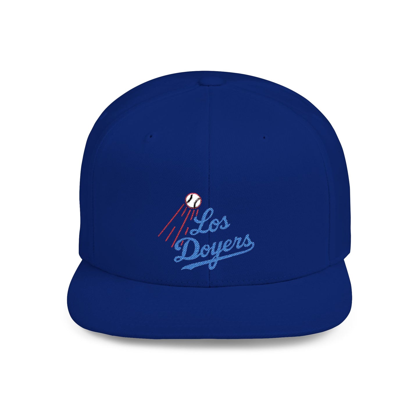 Los Doyers Embroidery Stylish Flat Bill Snapback Cap