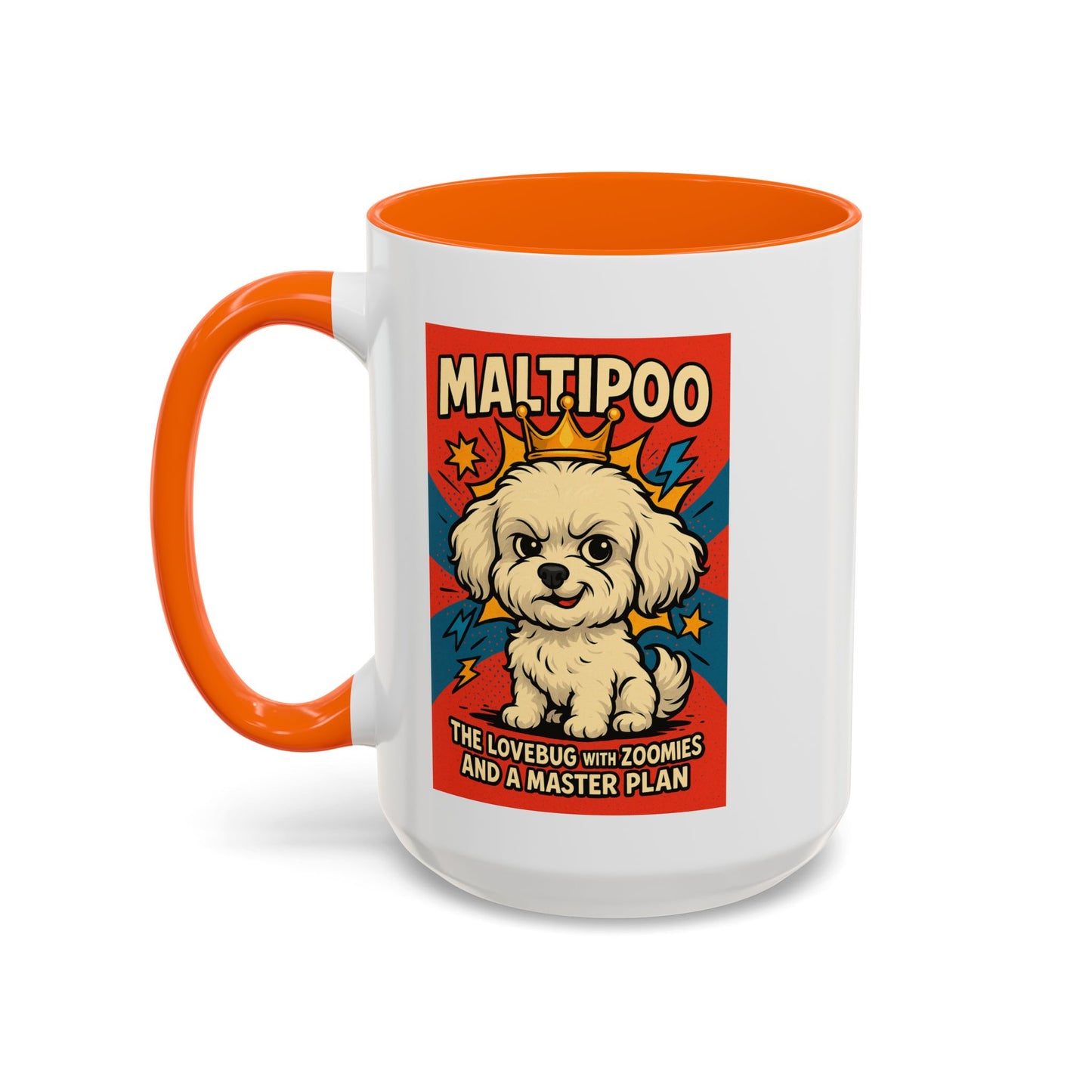 Maltipoo Lovebug Coffee Mug - Fun 15oz Accent Mug for Dog Lovers
