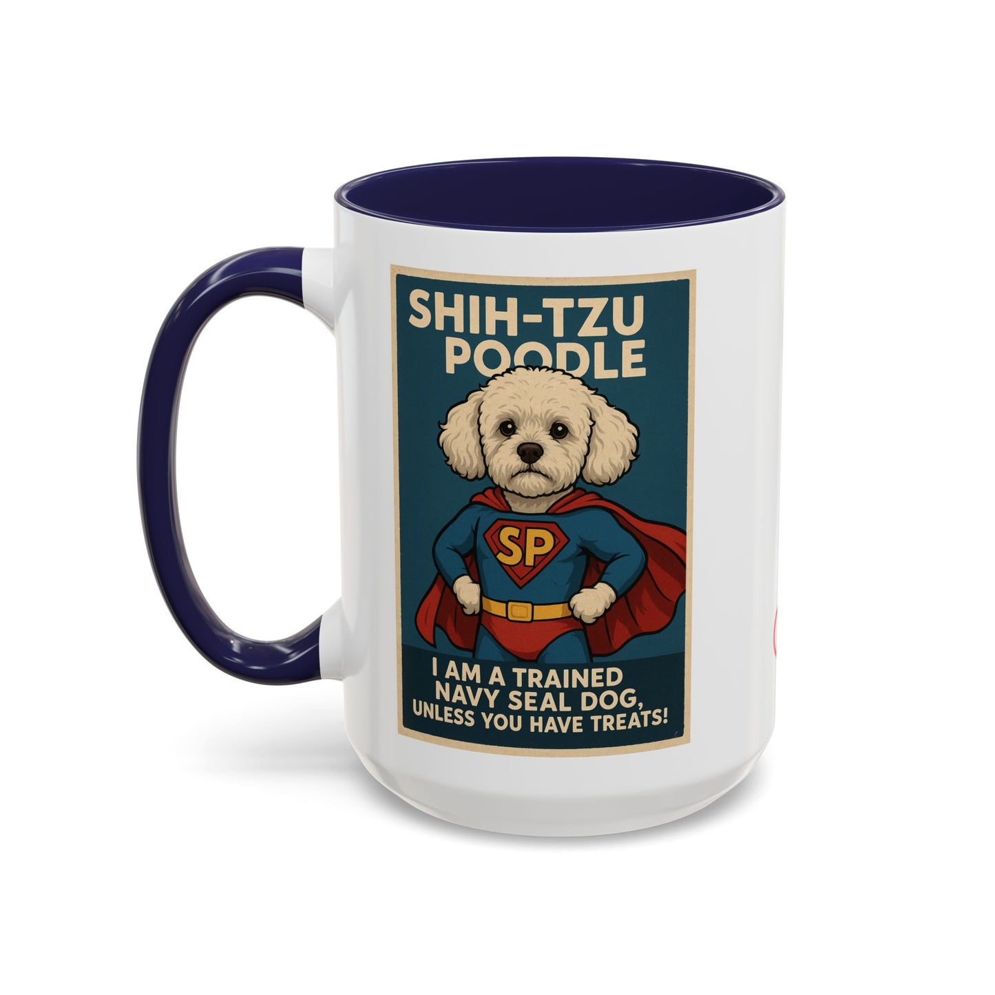 Shih-Tzu Poodle "Super Hero" Coffee Mug - Fun 15oz Accent Mug for Dog Lovers