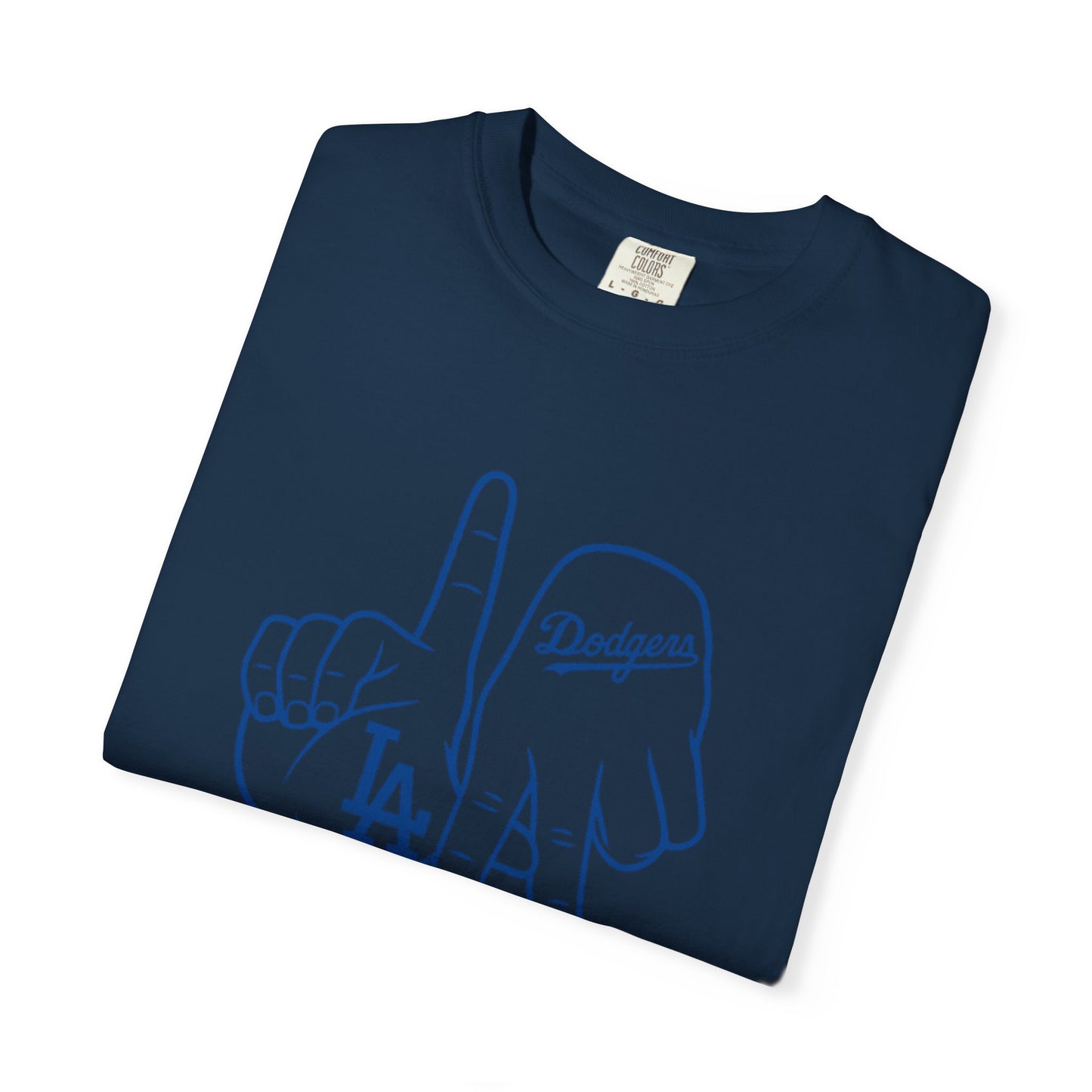 Dodgers Twisted Fingers Unisex Garment-Dyed Graphic T-Shirt - Perfect for Game Days & Casual Wear