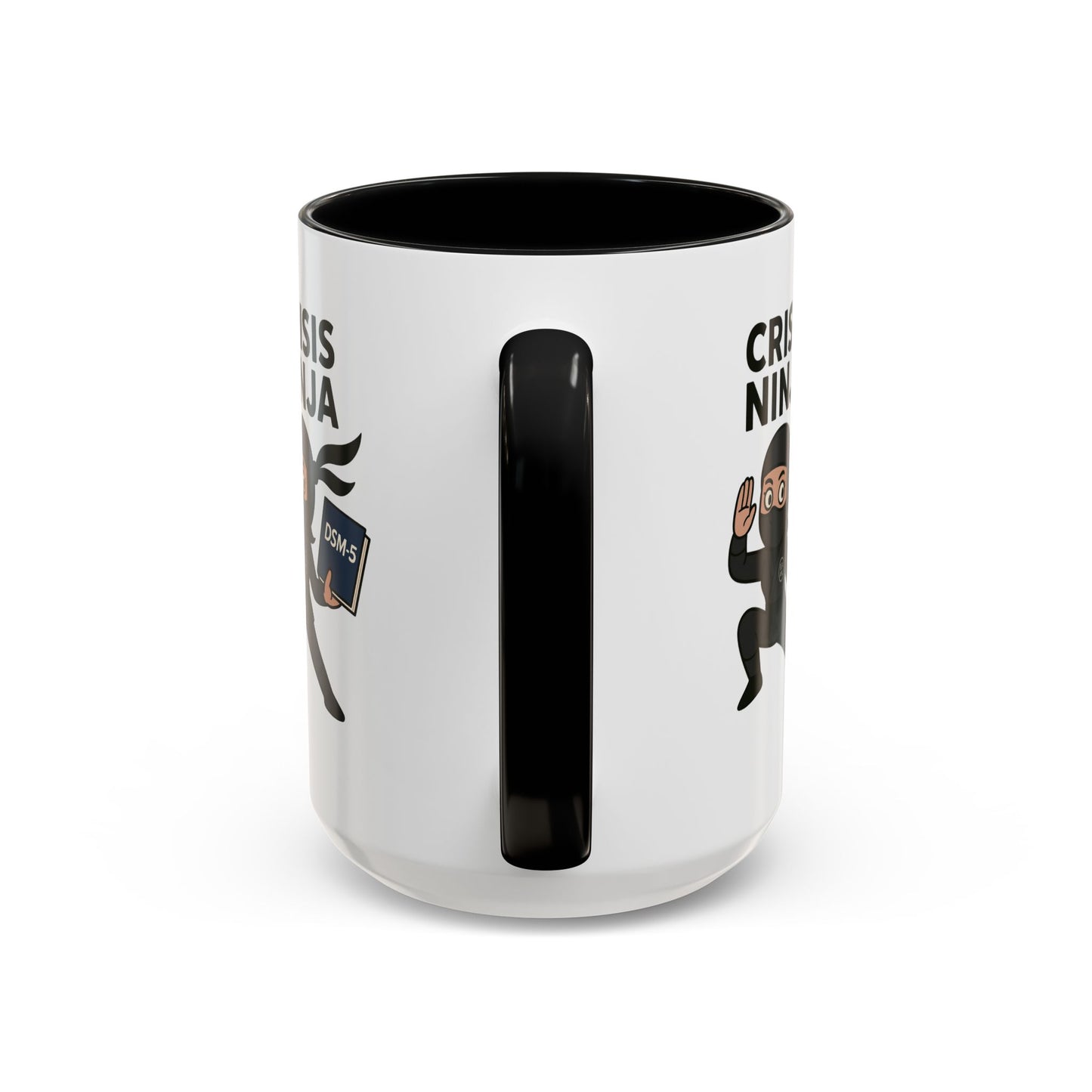 Mental Health "Crisis Ninja" -Accent Mug - 15oz