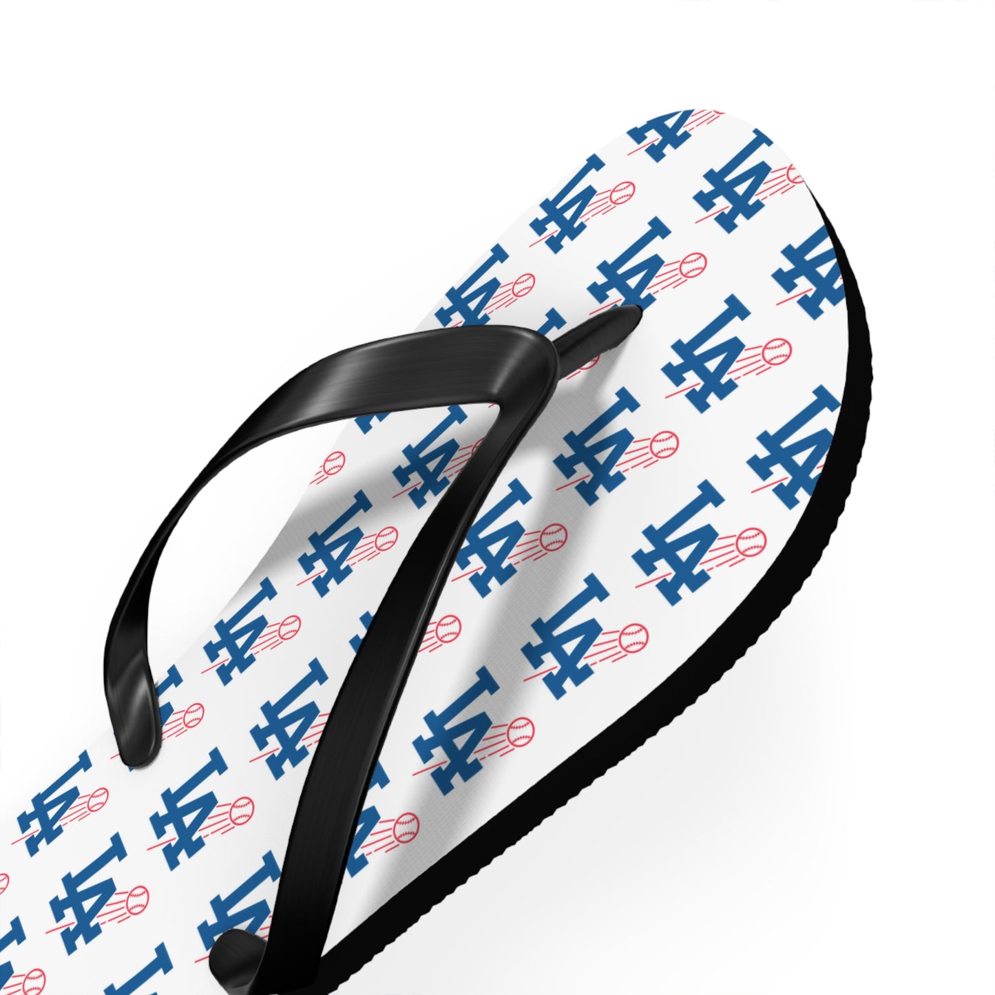 Unisex L.A. Logo Dodgers Flip Flops - Summer Beach Sandals for Fans