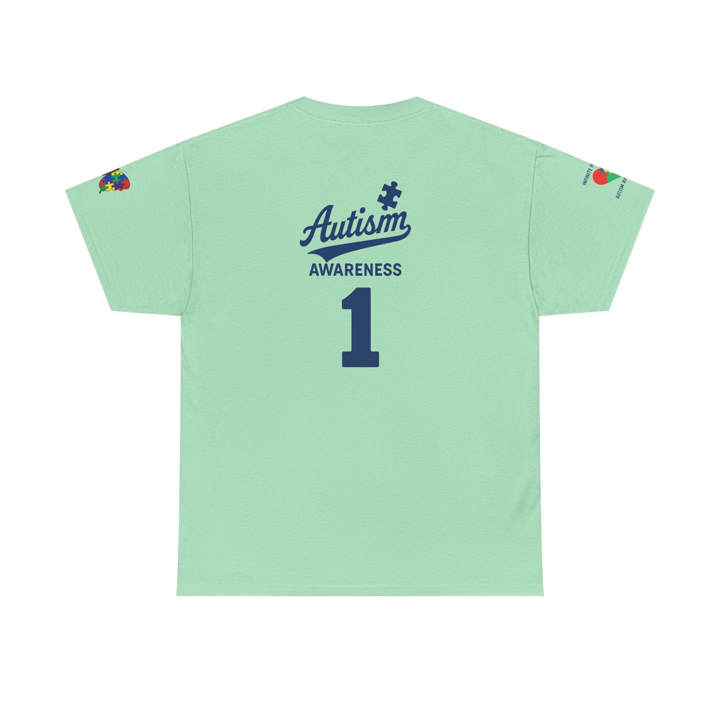 Autism Awareness - Dodgers Tee -Unisex Heavy Cotton Tee - Men & Women