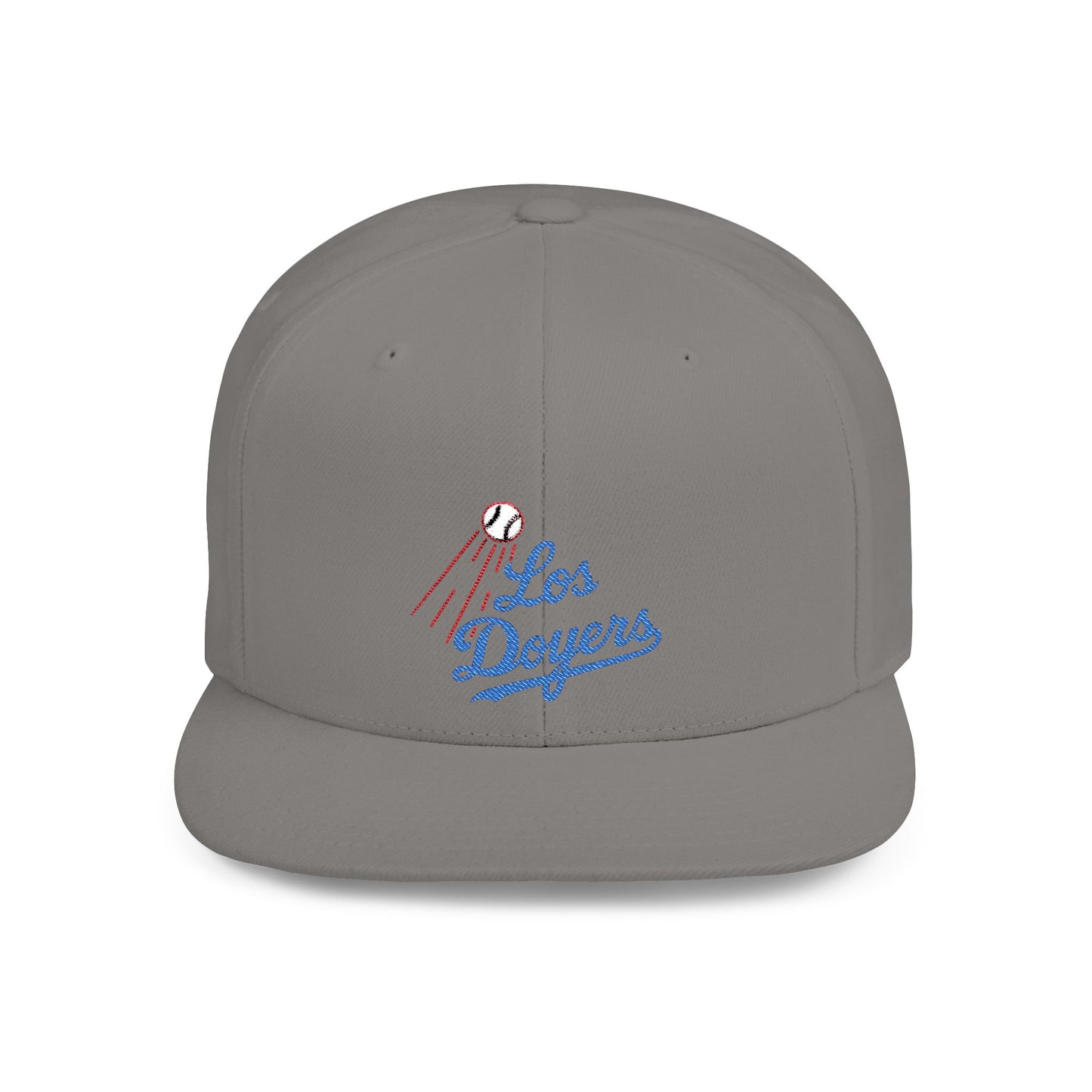 Los Doyers Embroidery Stylish Flat Bill Snapback Cap