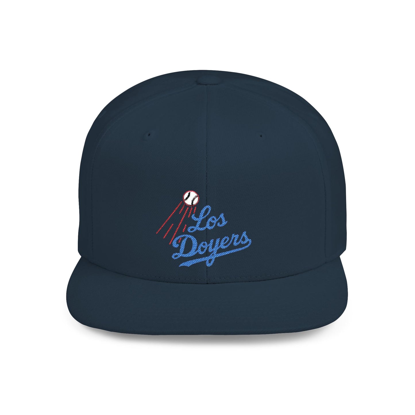 Los Doyers Embroidery Stylish Flat Bill Snapback Cap