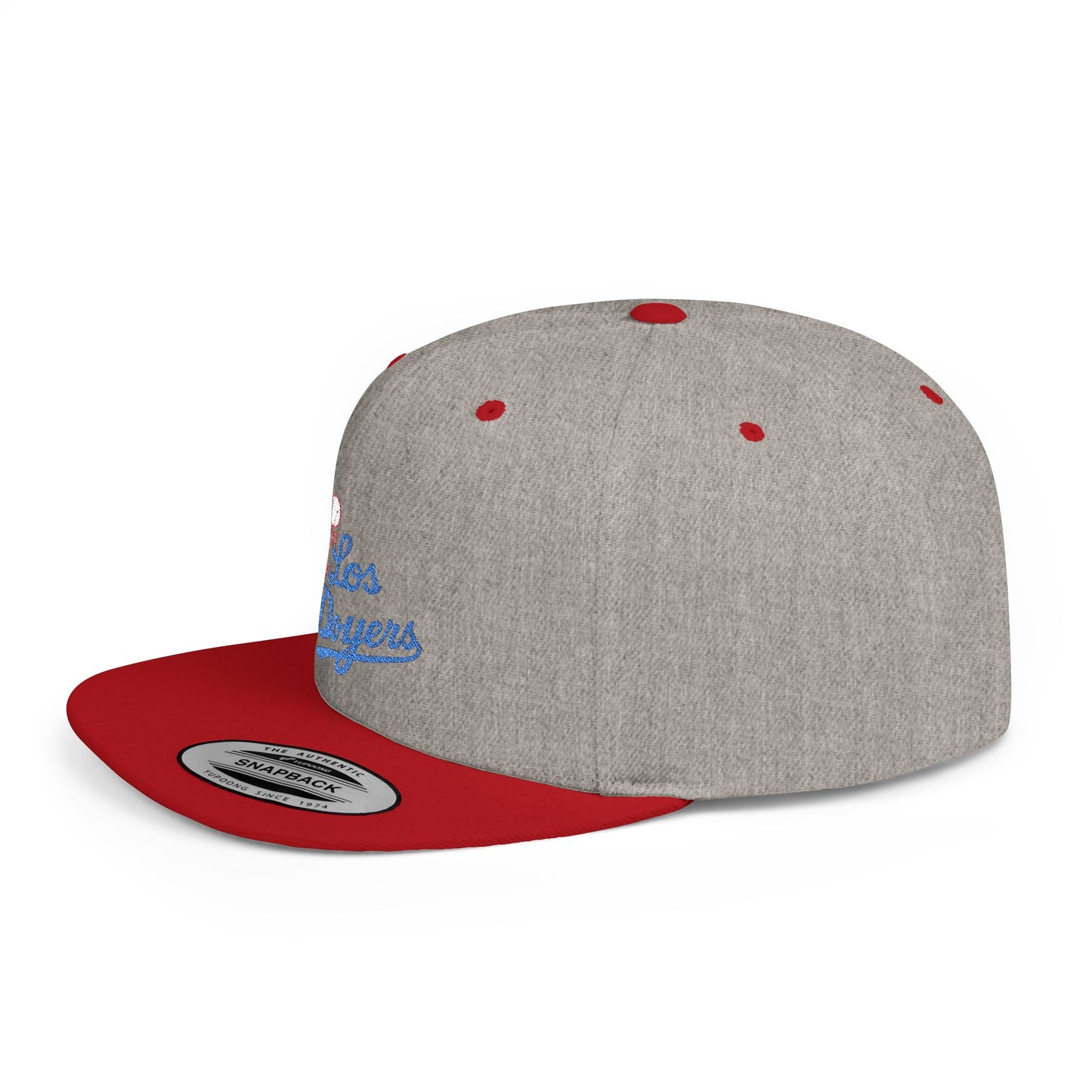 Los Doyers Embroidery Stylish Flat Bill Snapback Cap