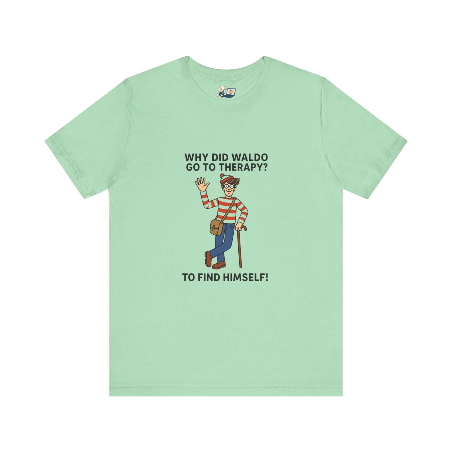 Mental Health "Waldo" Unisex Jersey Tee - Fun & Quirky Design for Everyday Heroes