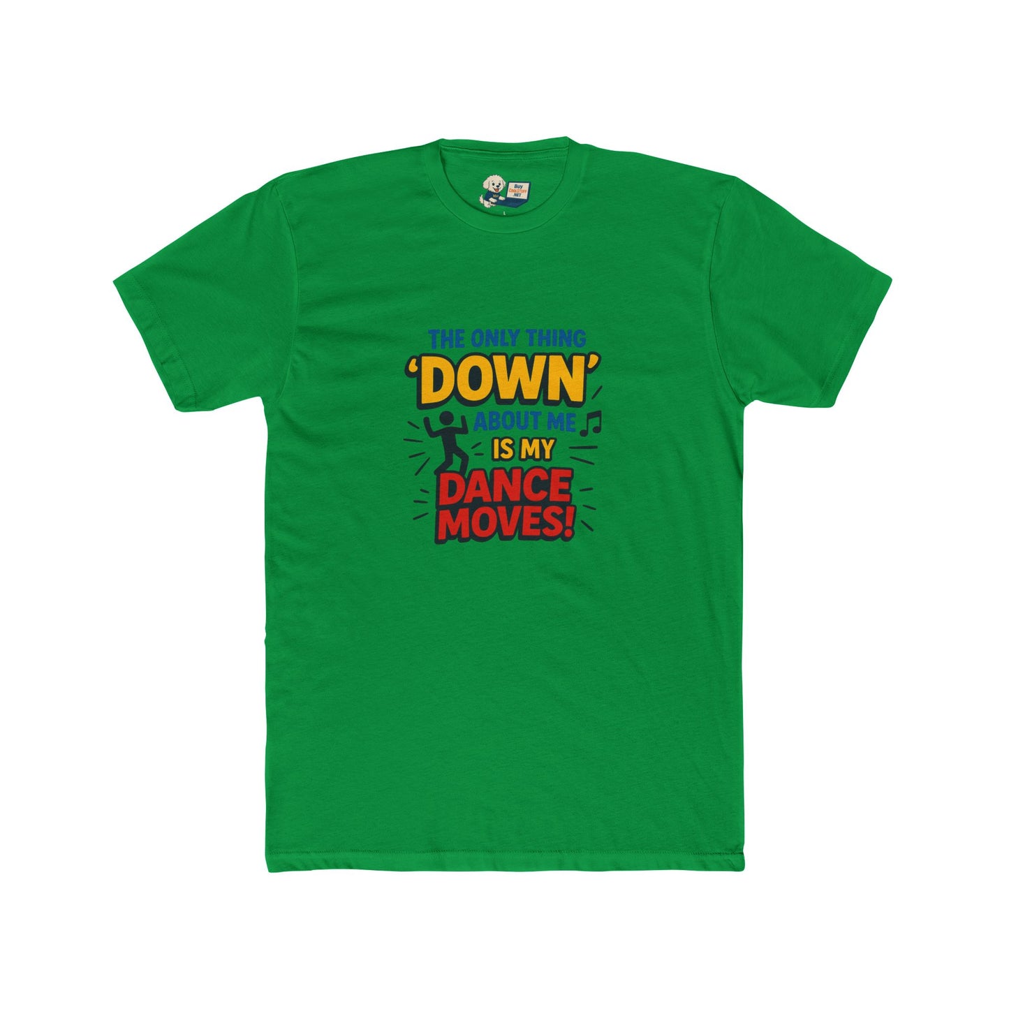 Down Syndrome Awareness "Down to Dance" Unisex Cotton Crew Tee - Dance Design