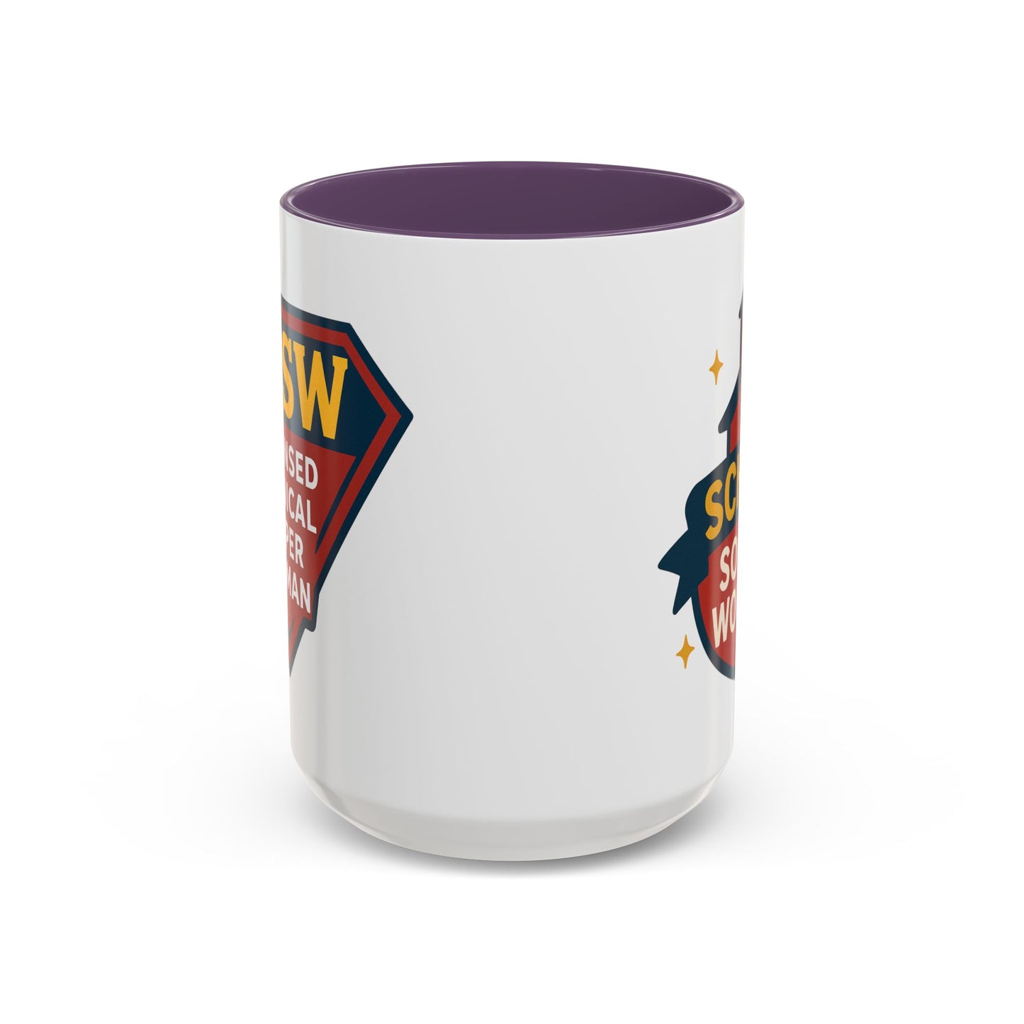 LCSW & School Social Worker Coffee Mug – Fueled by Coffee & Chaos (Various Colors)