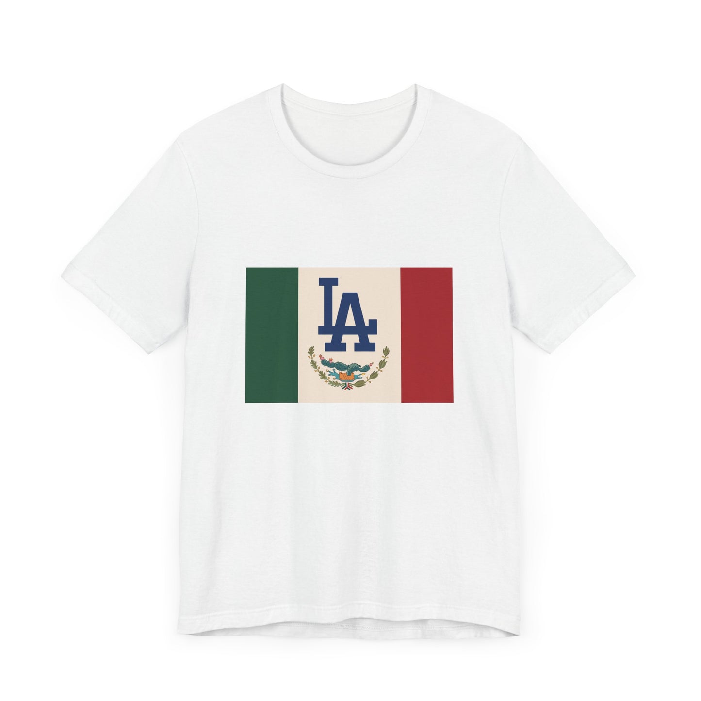 Mexican Pride LA Dodgers Flag Tee - Unisex Jersey Short Sleeve T-Shirt