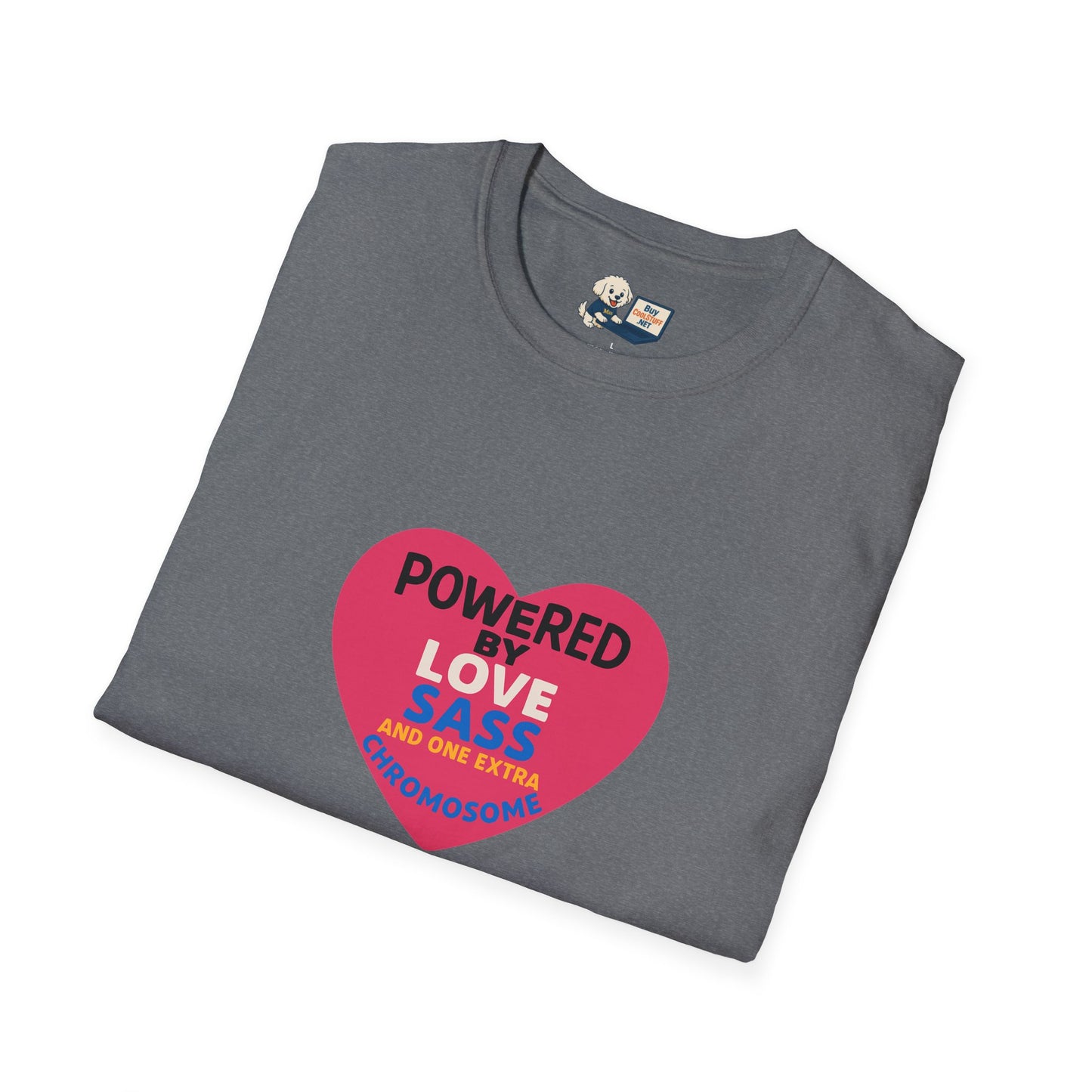 Down Syndrome Awareness - Powered by Love Unisex T-Shirt - Fun and Stylish Casual Wear