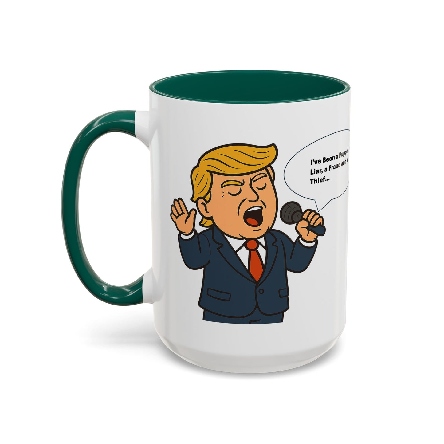 Trump Lies Colorful Humorous Coffee Mug
