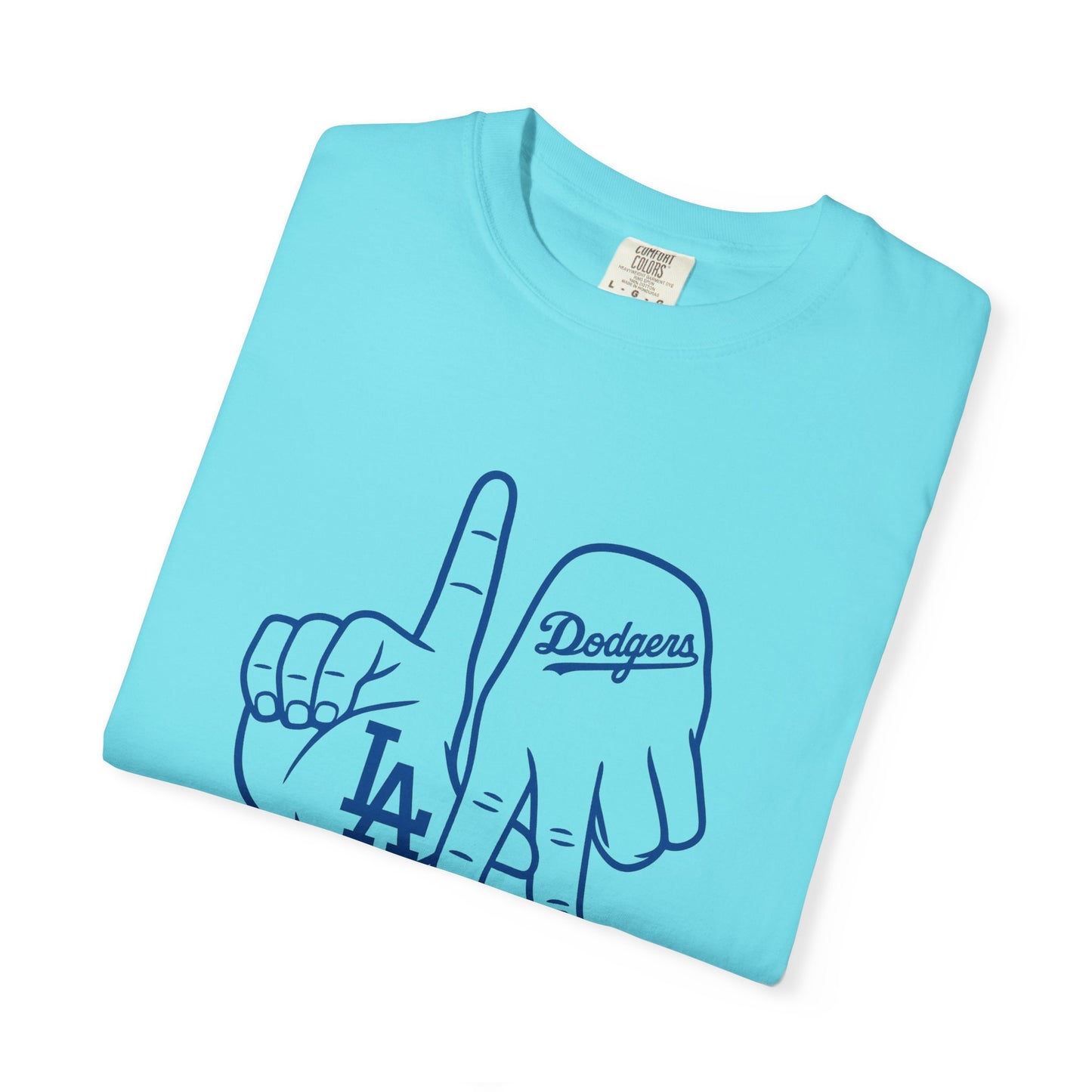 Dodgers Twisted Fingers Unisex Garment-Dyed Graphic T-Shirt - Perfect for Game Days & Casual Wear