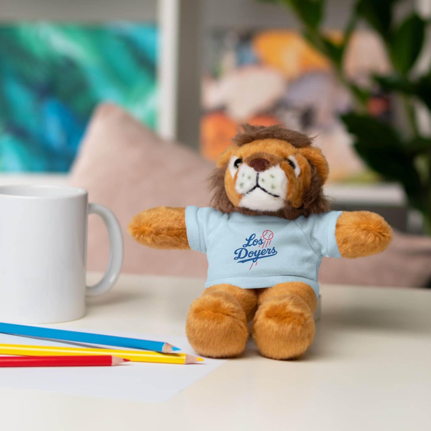 Los Doyers Plush Toy with Tee - Perfect Gift for Sports Fans & Kids