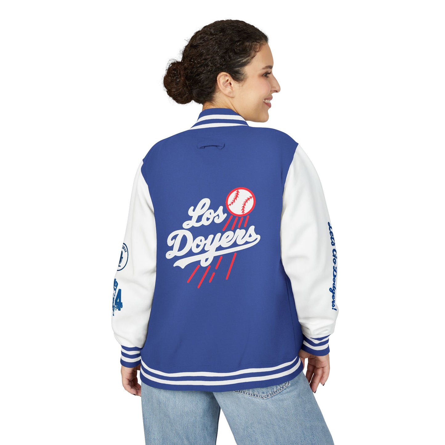 Mexican Flag Los Doyers Unisex Heavyweight - Letterman Jacket - Men & Women