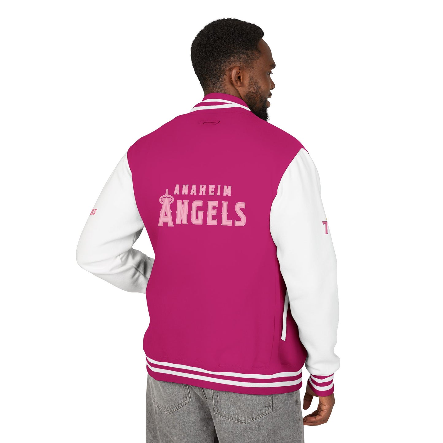 Unisex Heavyweight Anaheim Angels Letterman Jacket - Original Design