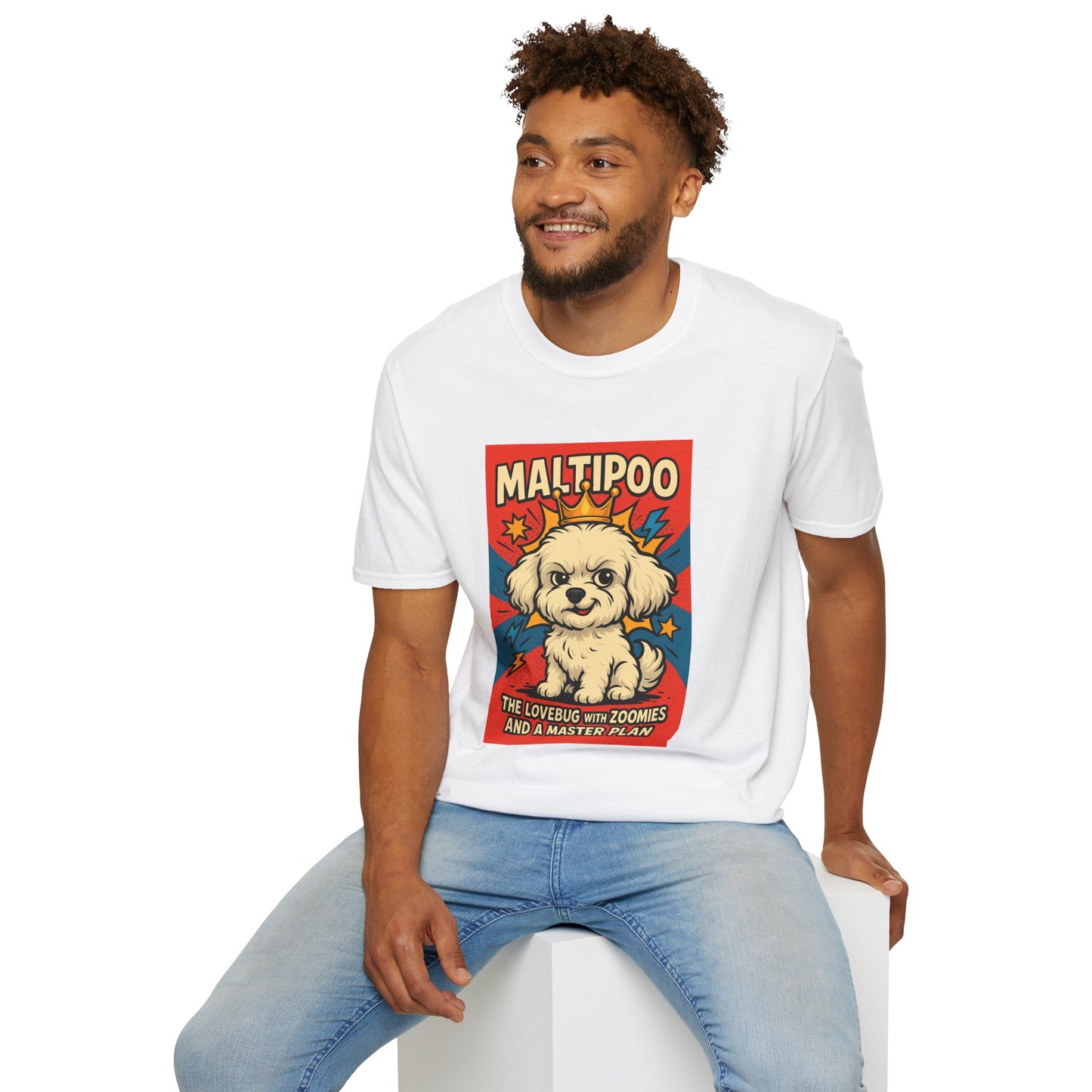 Maltipoo Lovebug Unisex Softstyle T-Shirt – Perfect Gift for Dog Lovers!