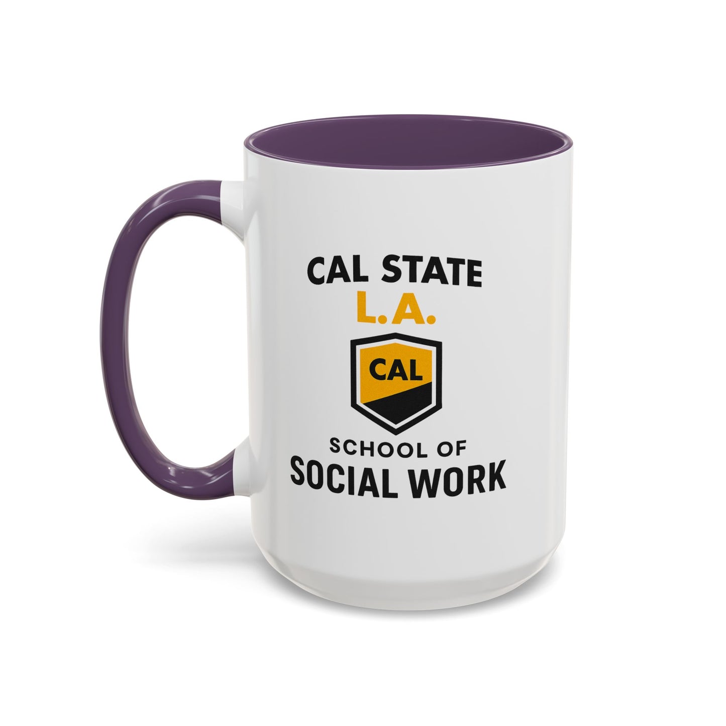 CSULA. - School of Social Work -Accent Mug - 15oz