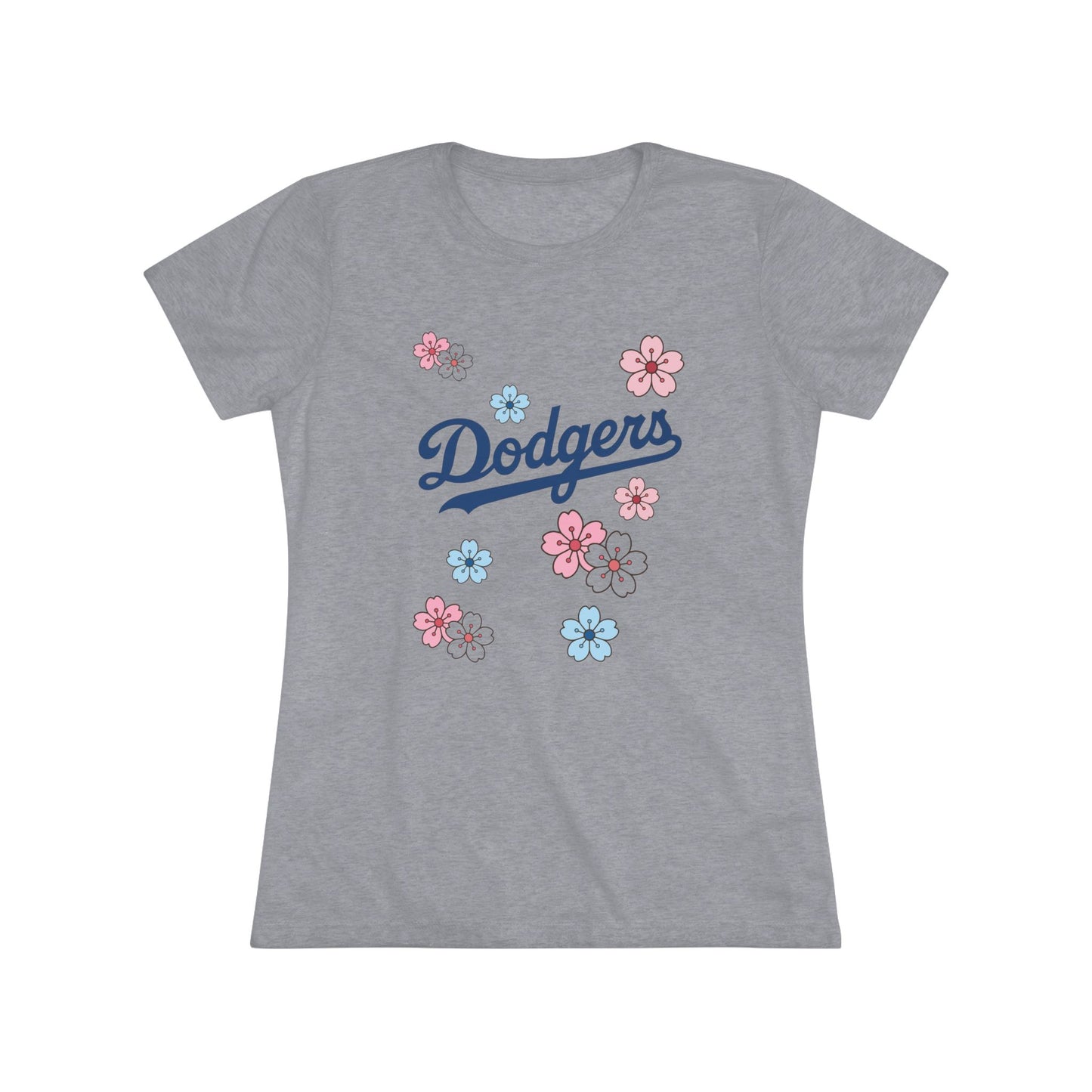 Stylish Women's Dodgers Cherry Blossom Tee - Look Cute and Bring the Flower Power!