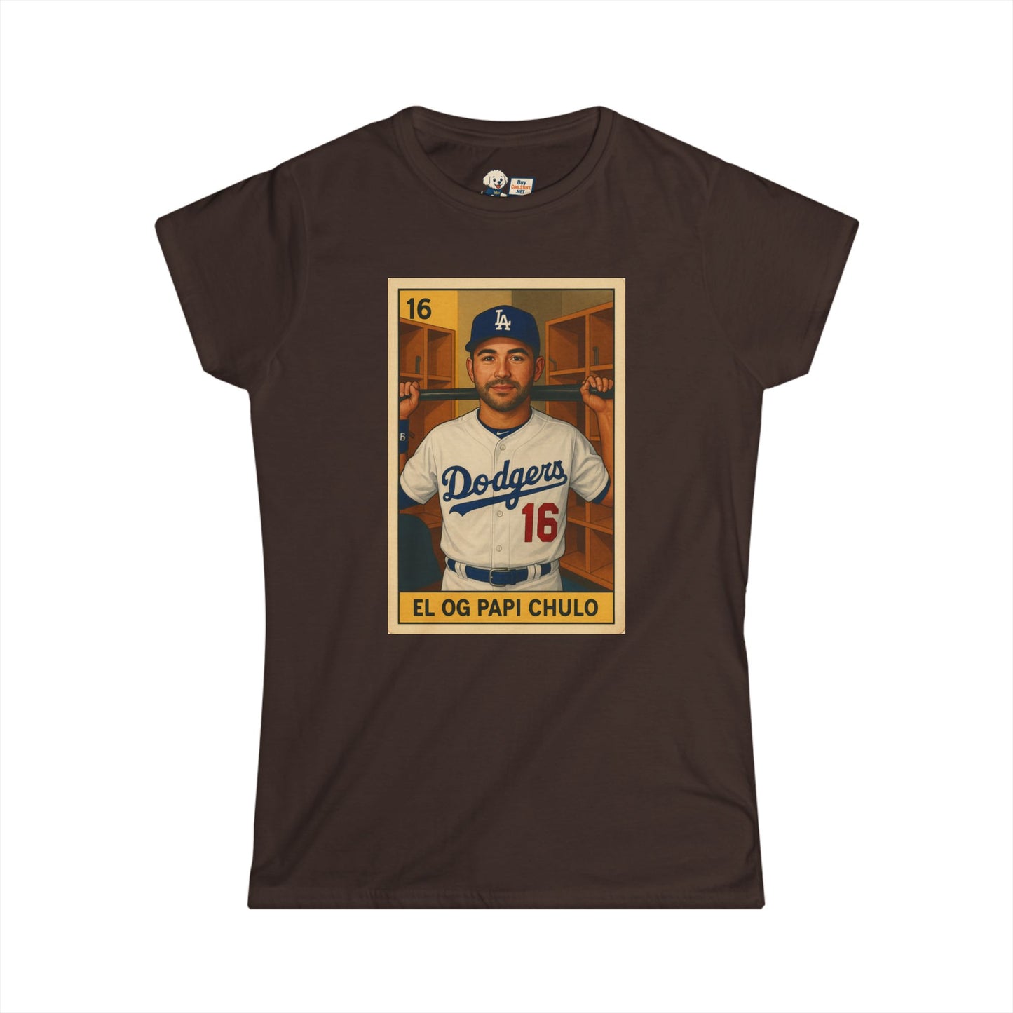 Dodgers - EL OG PAPI CHULO - Andre Eithier- Fun Gift for Sports Fans, Vintage Style T-Shirt, Baseball Fan Apparel, Unique Women's Clothing