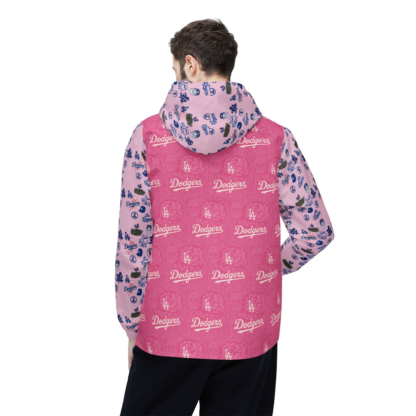 Pink Dodgers Windbreaker Jacket for Game Day