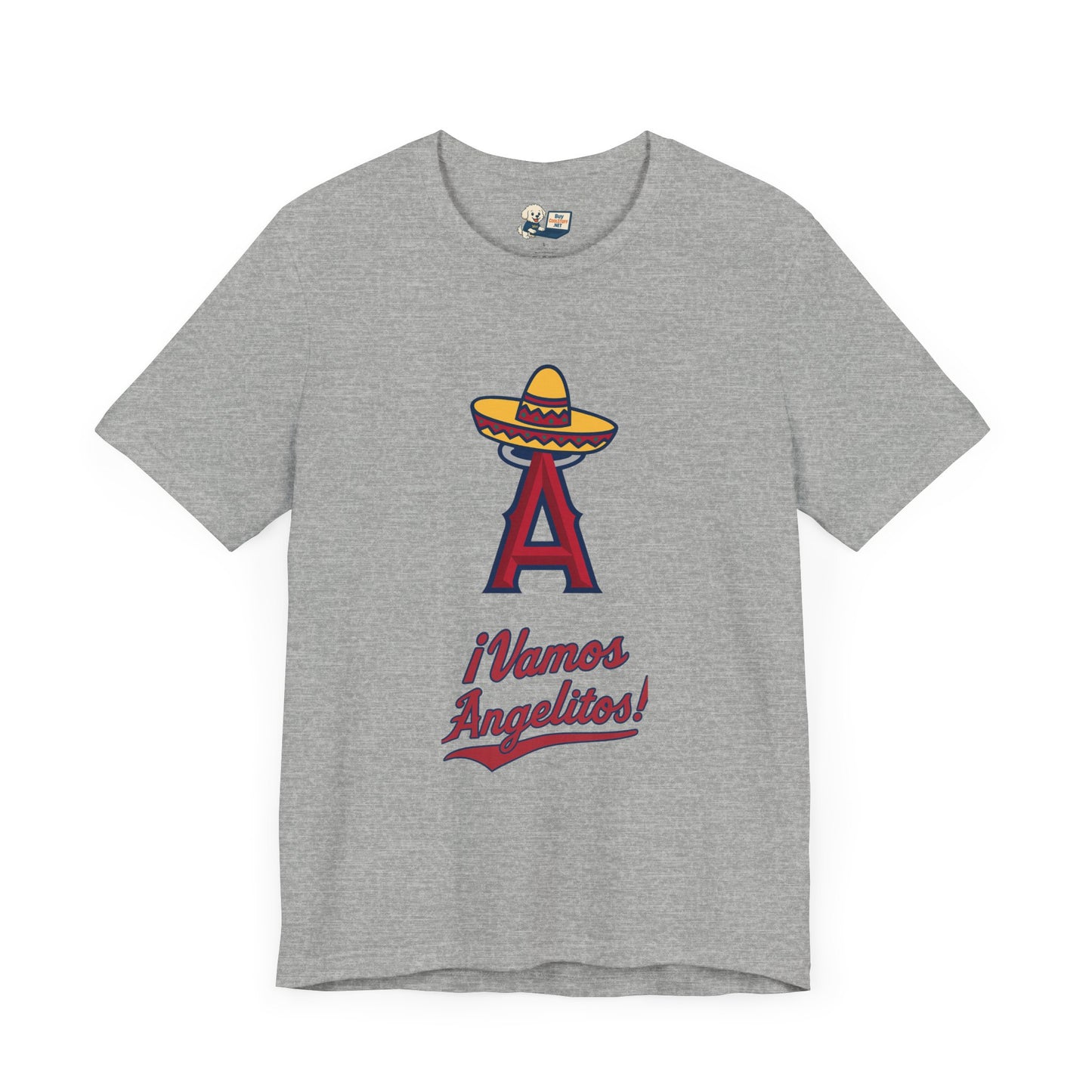 ¡Vamos Angelitos! Unisex Short Sleeve Tee - Fun and Festive Casual Wear - Angels