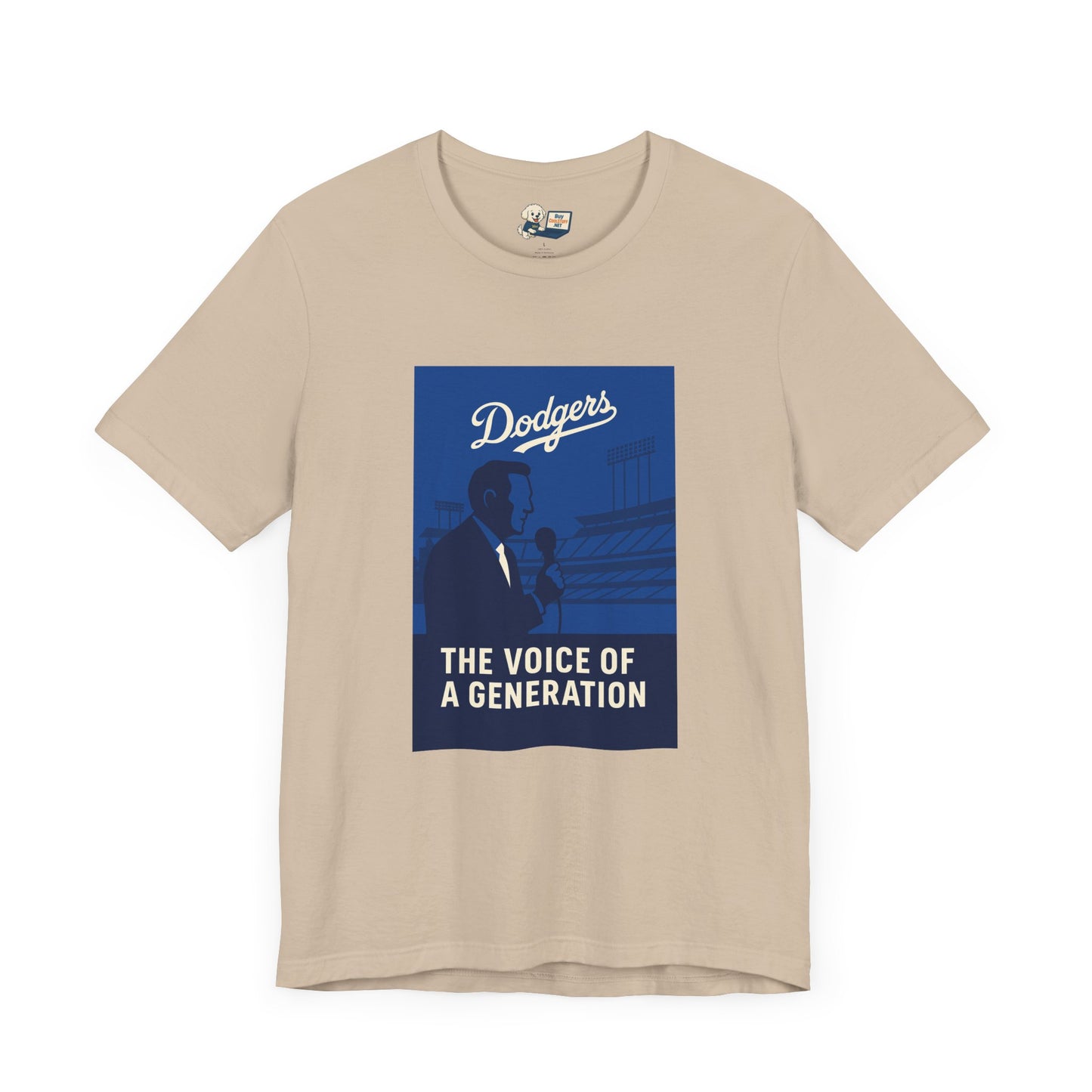 Dodgers Vin Scully "The Voice Of A Generation"  Tee - Unisex Jersey Short Sleeve