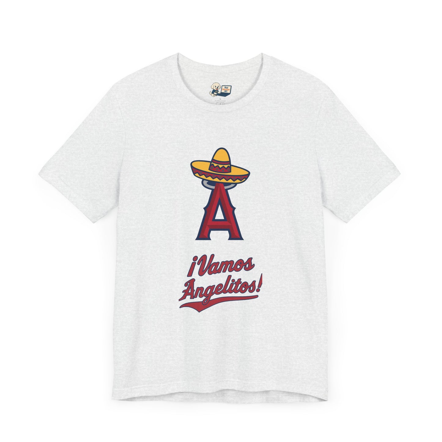 ¡Vamos Angelitos! Unisex Short Sleeve Tee - Fun and Festive Casual Wear - Angels