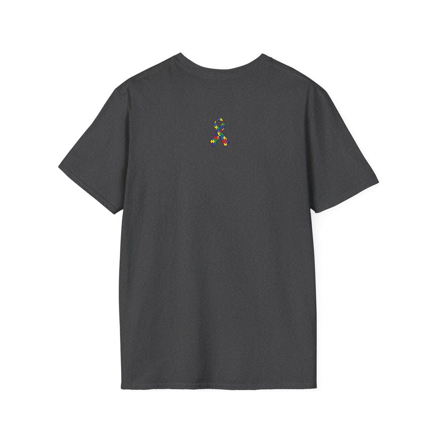 Autism Awareness - "Rainbow Puzzle Piece Butterfly" - Unisex Softstyle T-Shirt (Various Colors)