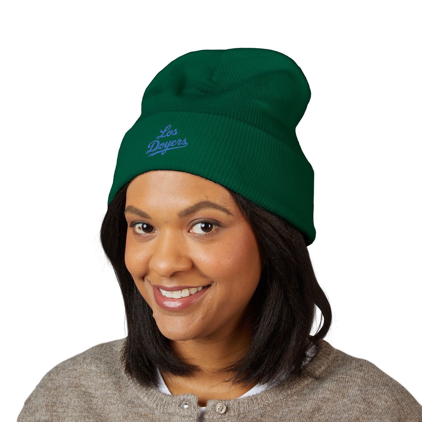 Classic Cuffed Beanie with Los Doyers Embroidery - Cozy Winter Accessory for Fans