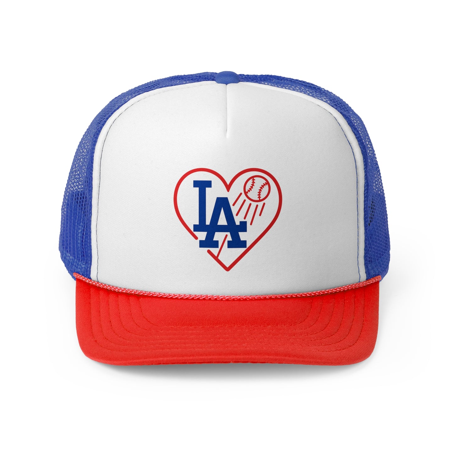 L.A. Baseball Heart Trucker Cap - Perfect for Men & Women (Various Colors)
