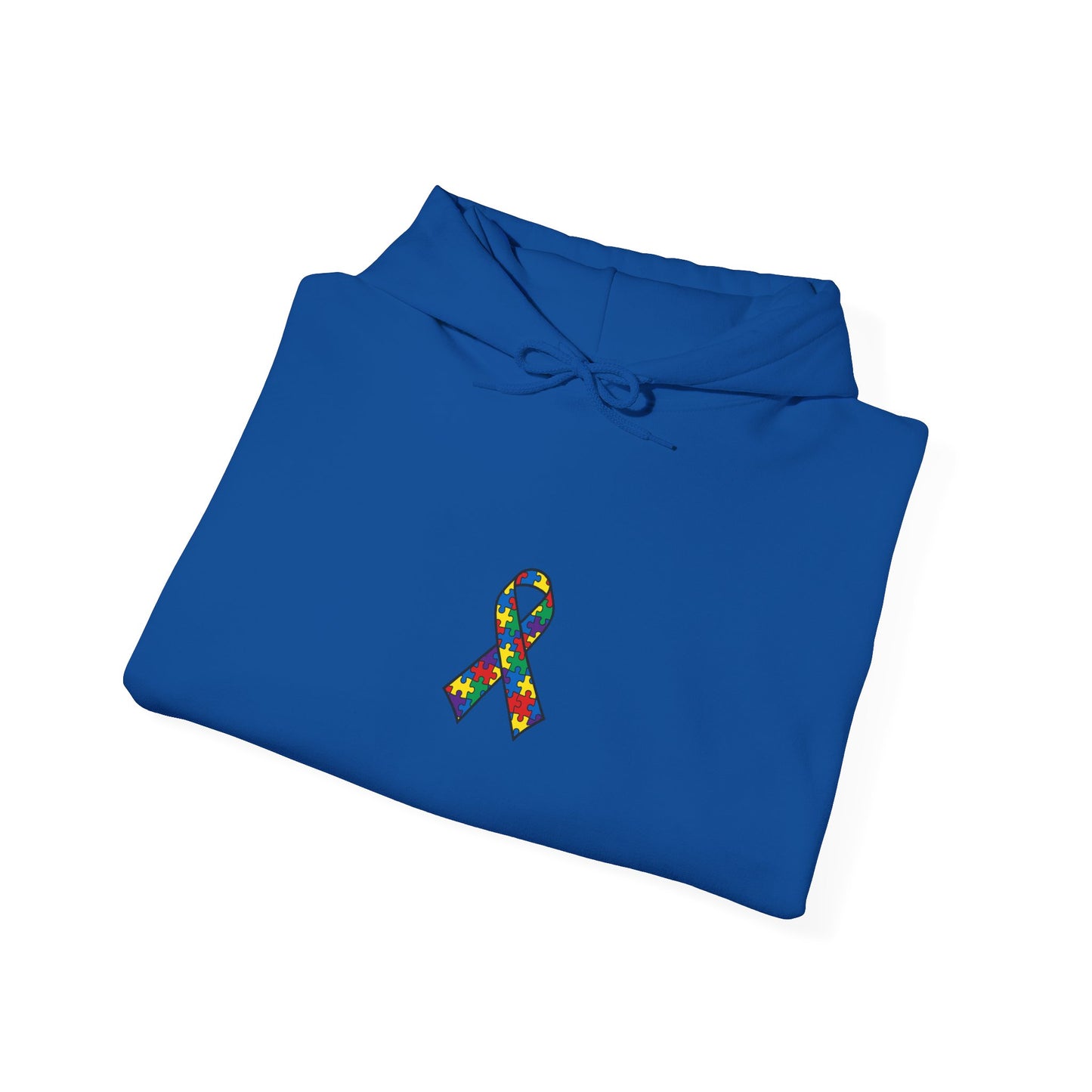 Autism Awareness - Unisex Hooded Sweatshirt - Colorful Ribbon Design