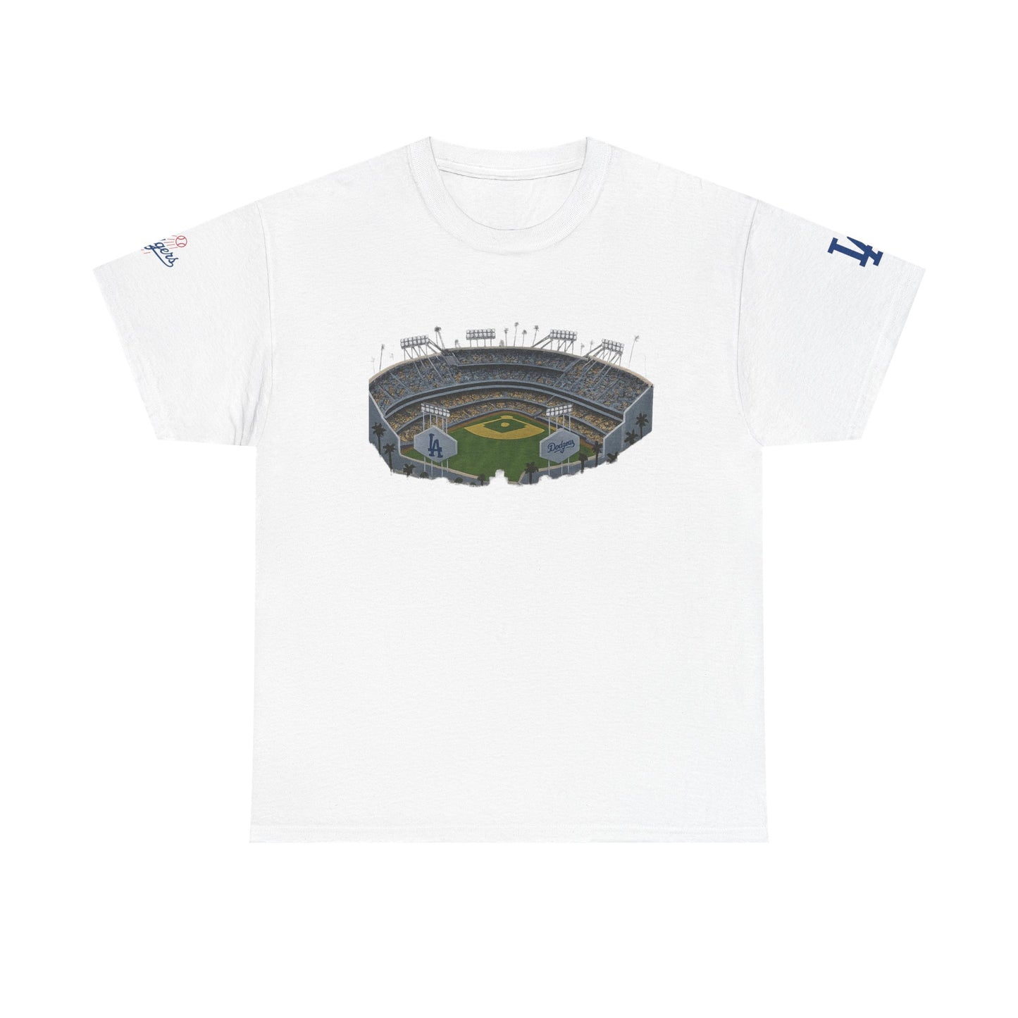 Dodgers Stadium Unisex Heavy Cotton Tee - Perfect for Game Day!