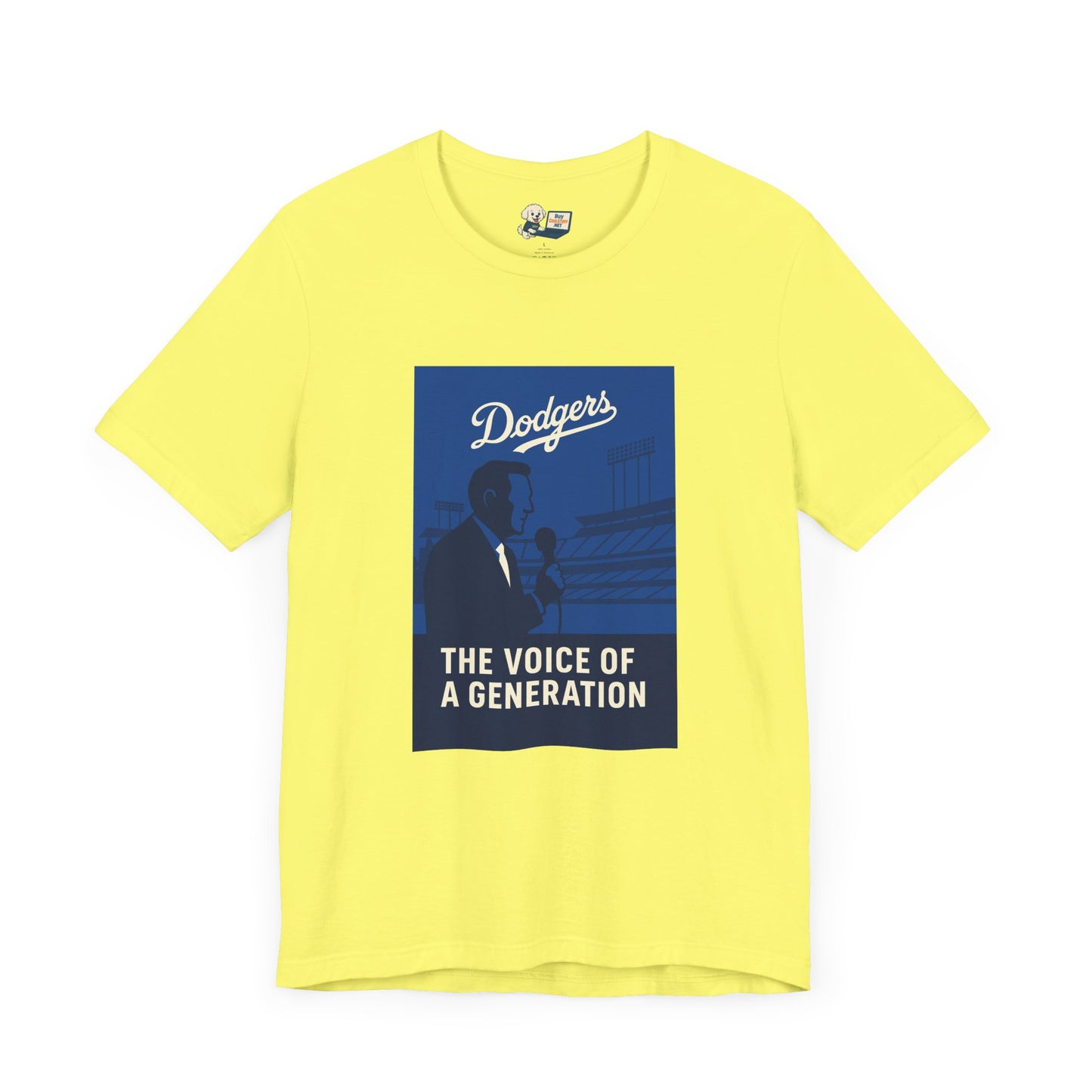 Dodgers Vin Scully "The Voice Of A Generation"  Tee - Unisex Jersey Short Sleeve
