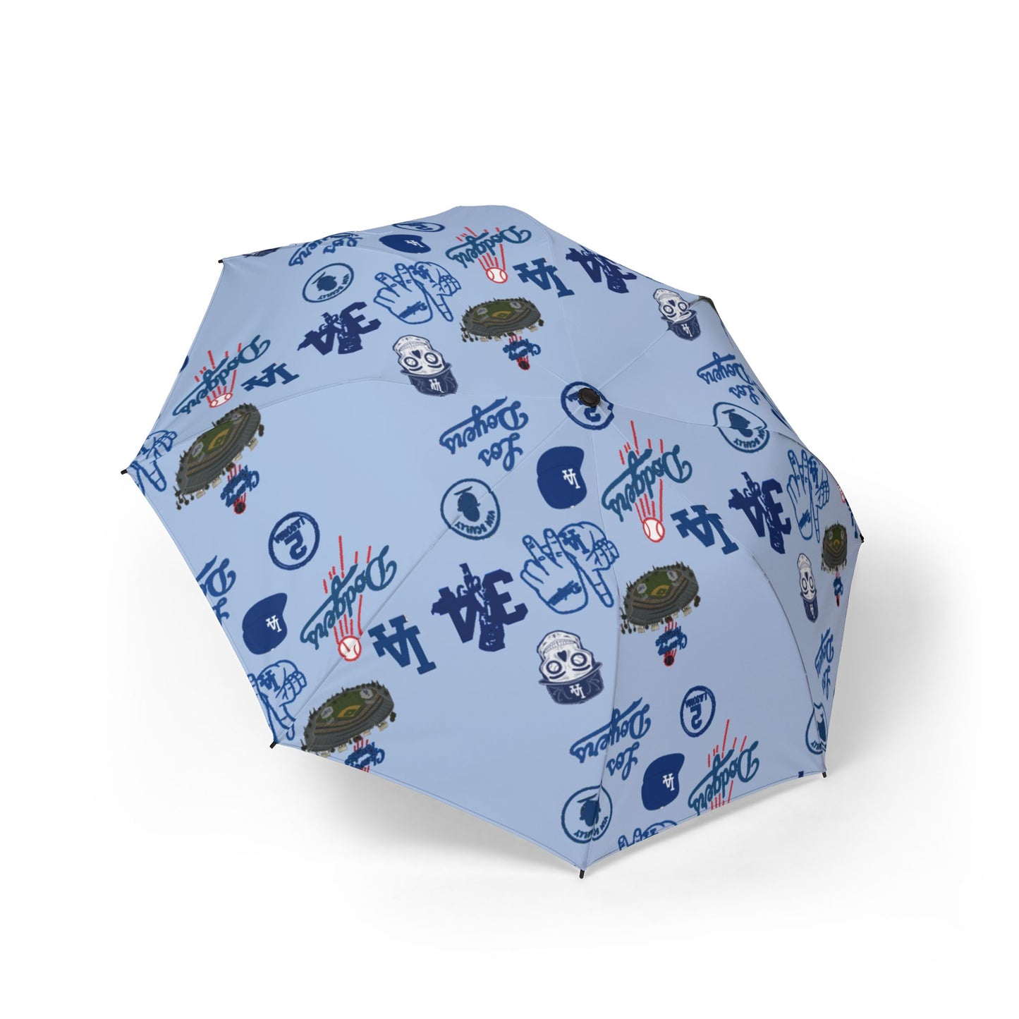 Dodgers Multi-Logo Tribute - Foldable Umbrella - Semi-Automatic