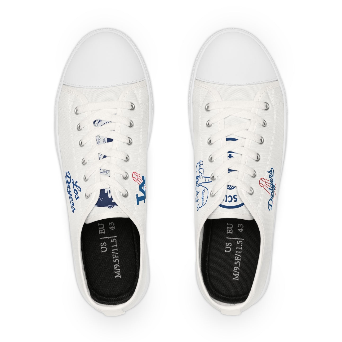 Men's Custom Dodger Low Top Sneakers for Sports Enthusiasts