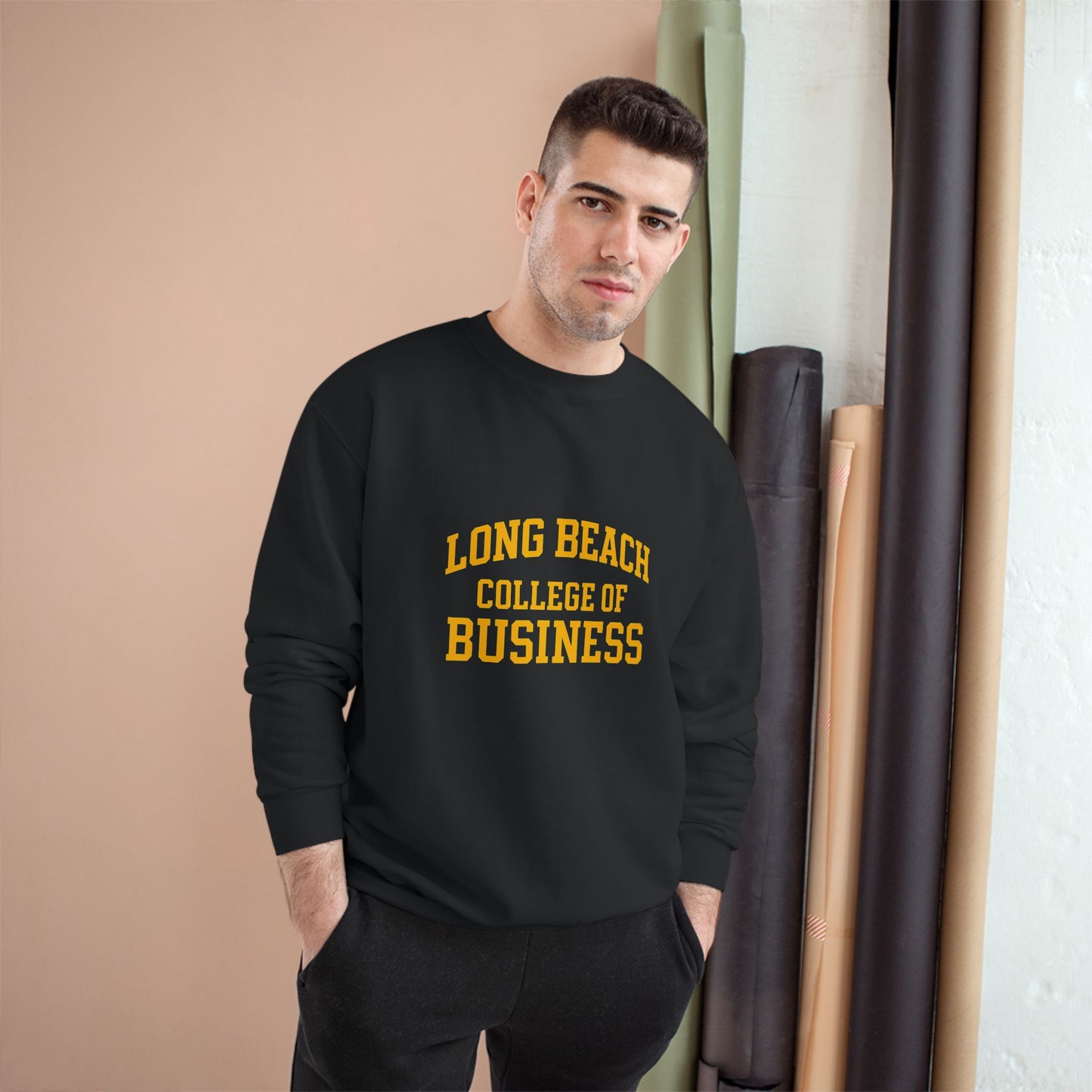 Long Beach College of Business Champion Sweatshirt - Comfortable & Stylish Crewneck for Students & Alumni