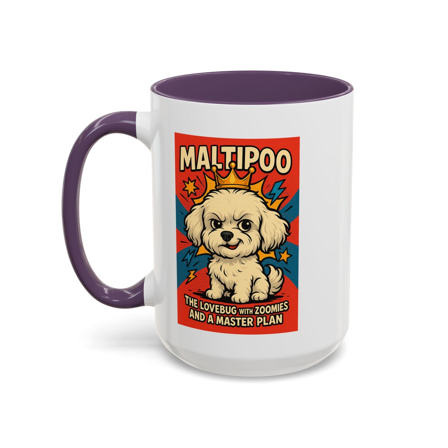 Maltipoo Lovebug Coffee Mug - Fun 15oz Accent Mug for Dog Lovers
