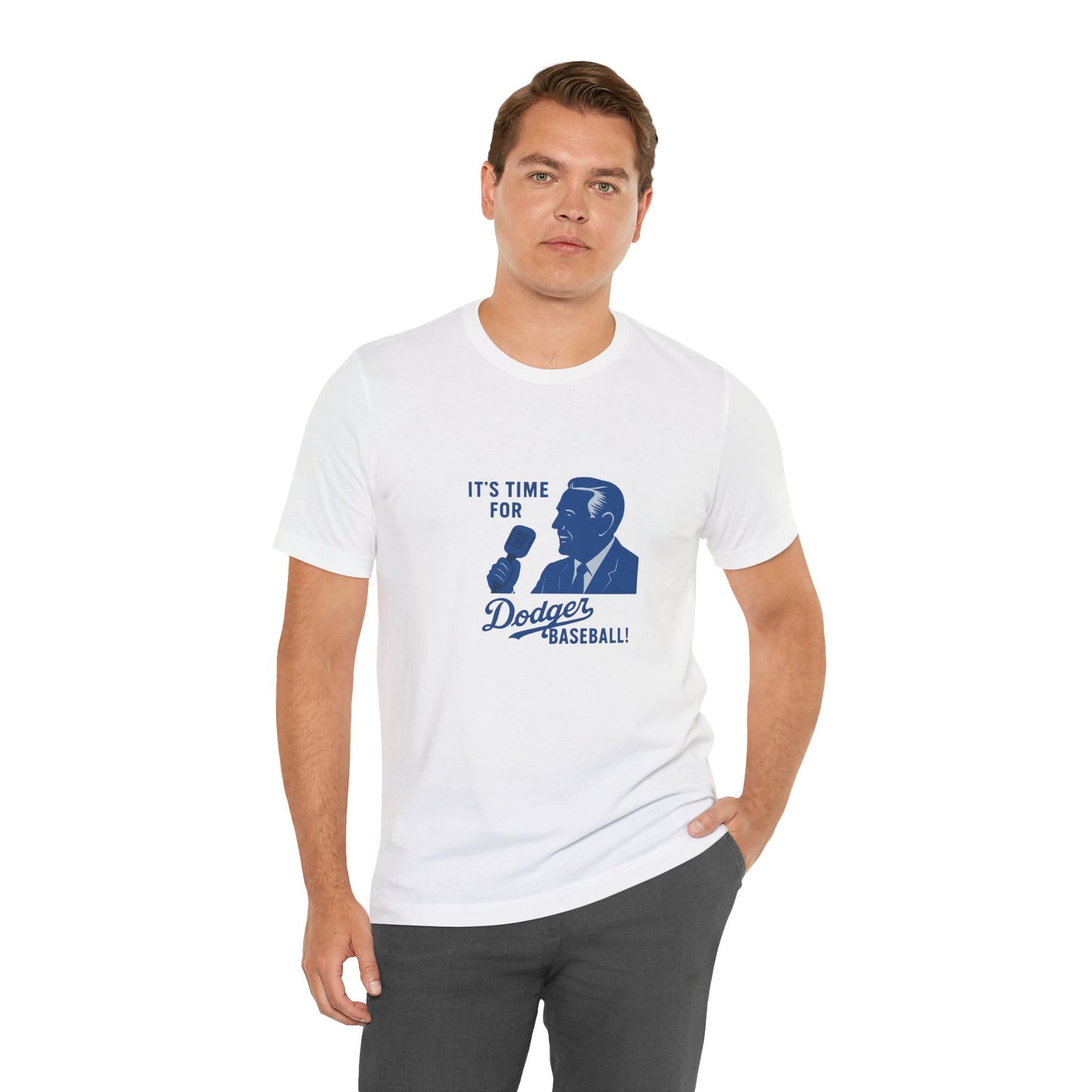 Dodgers "It's Time For Dodger Baseball"  Tee - Unisex Jersey Short Sleeve