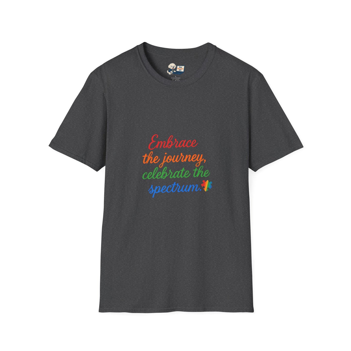 Autism Awareness - "Rainbow Infinity" -  Unisex Softstyle T-Shirt (Various Colors)